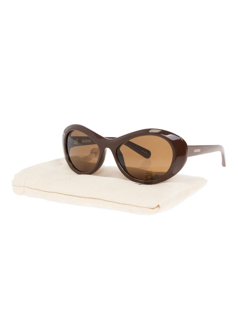 JACQUEMUS logo-print sunglasses outlook