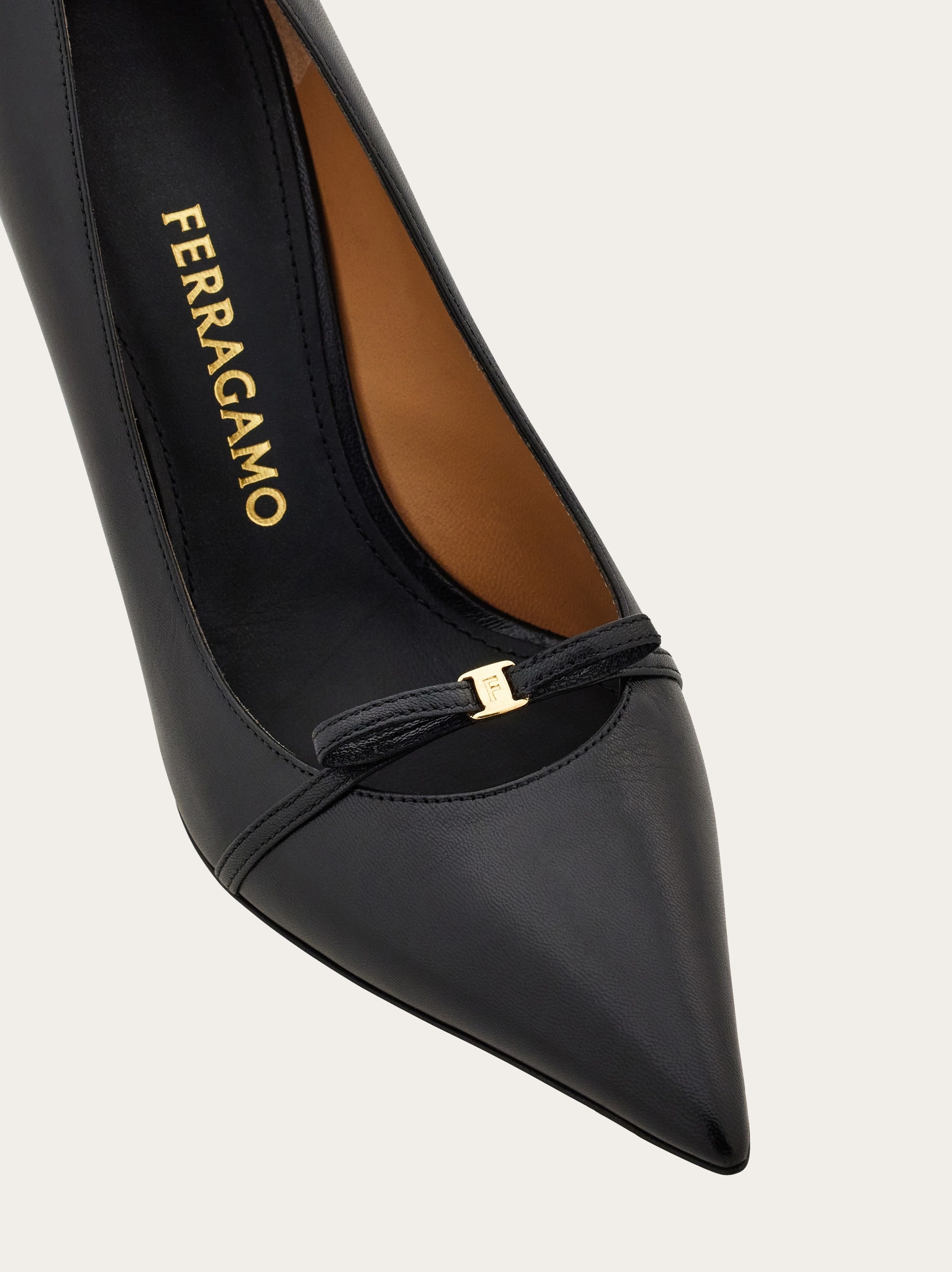 Mini bow mid heel pump - 6