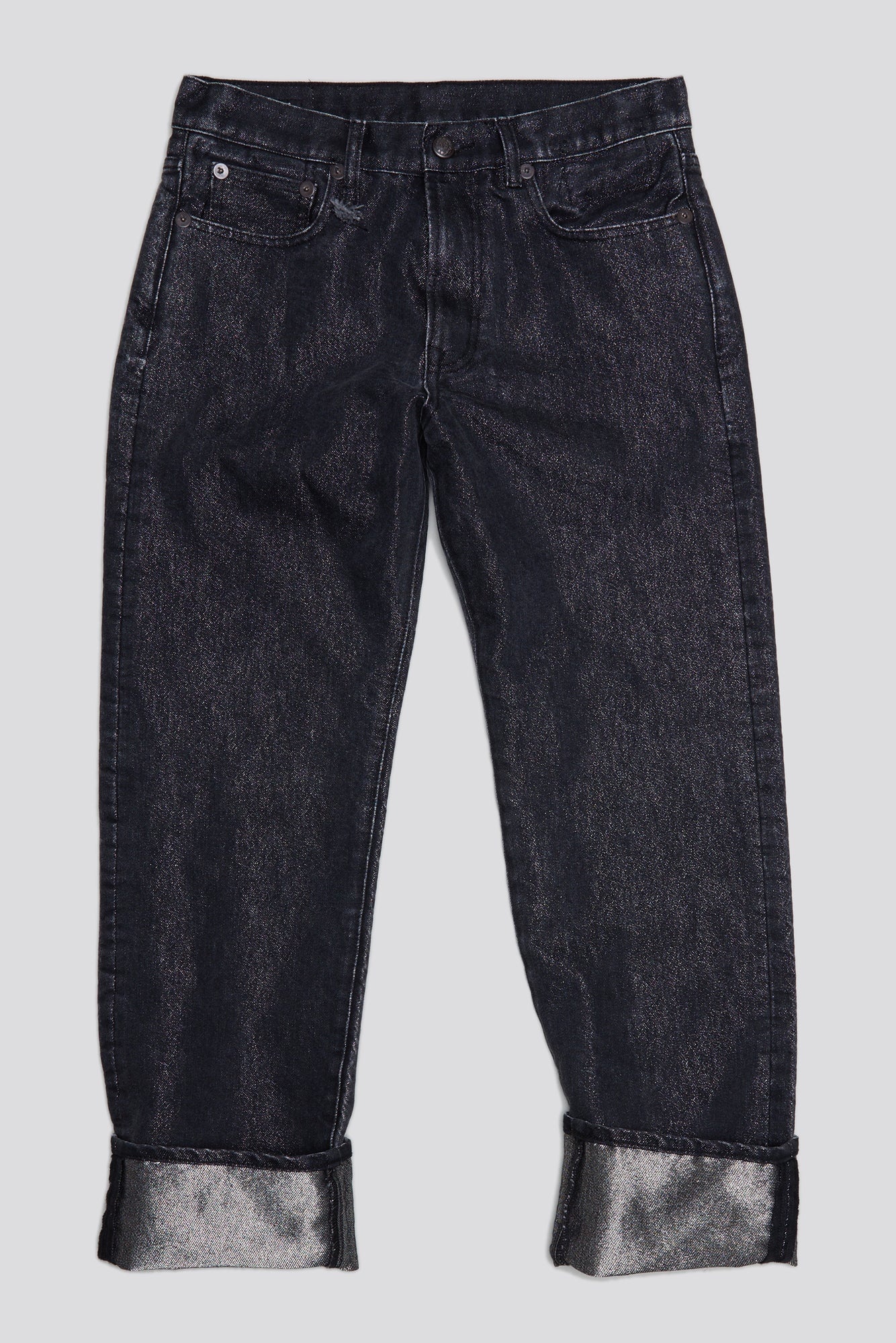 BOYFRIEND JEAN - METALLIC BLACK - 1
