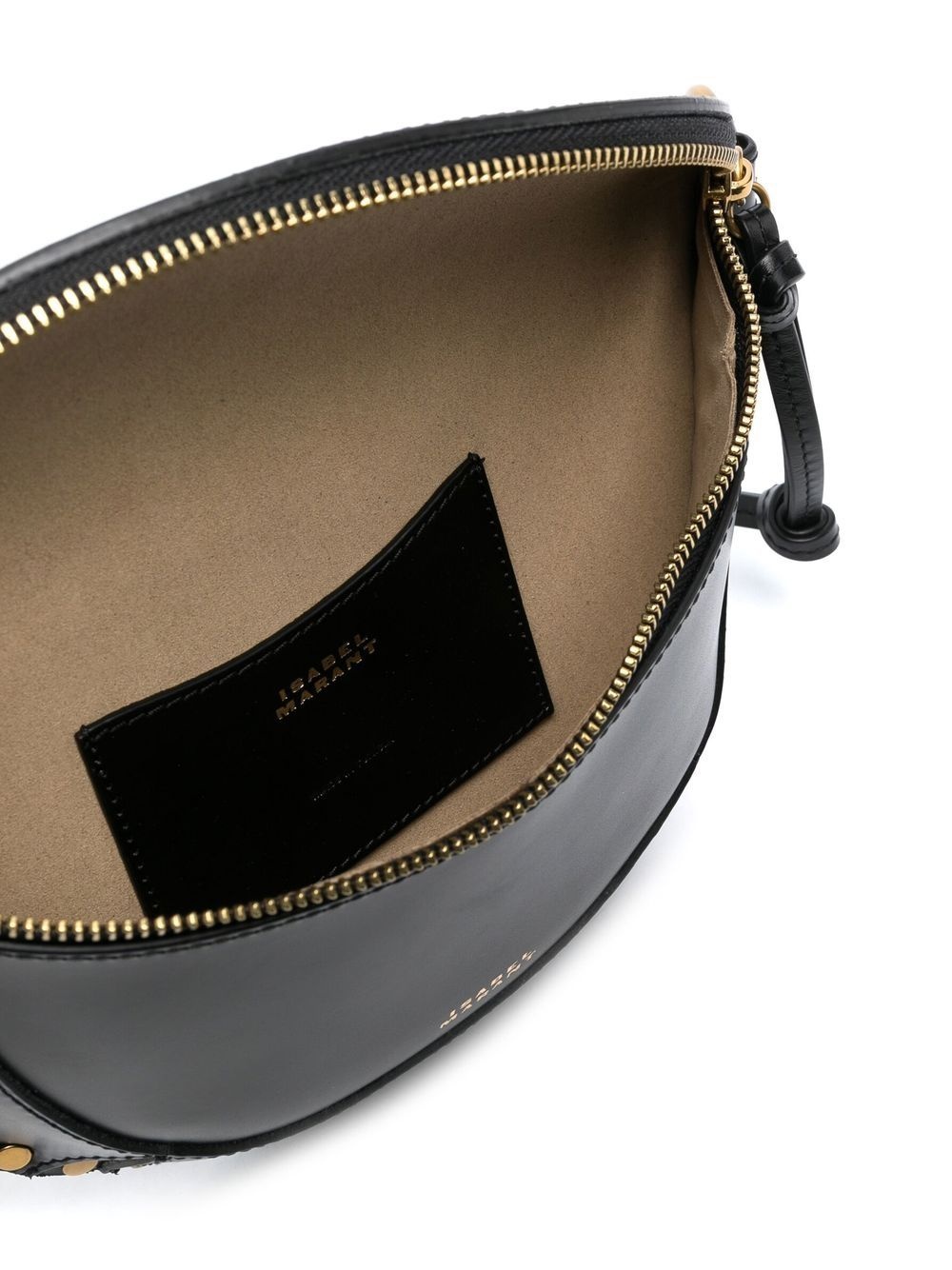 logo-print leather belt bag - 5