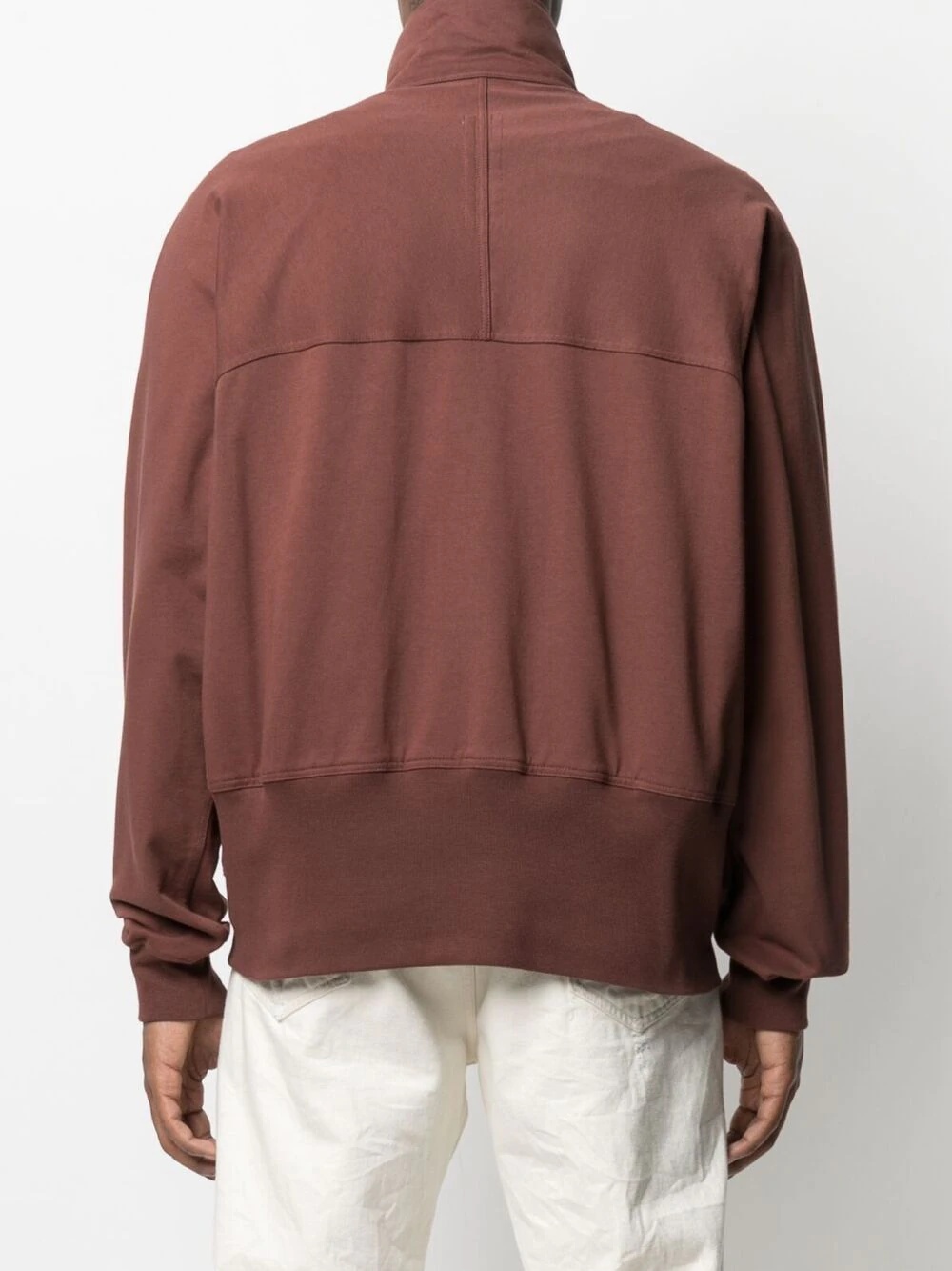 high-neck zipped sweatshirt - 4