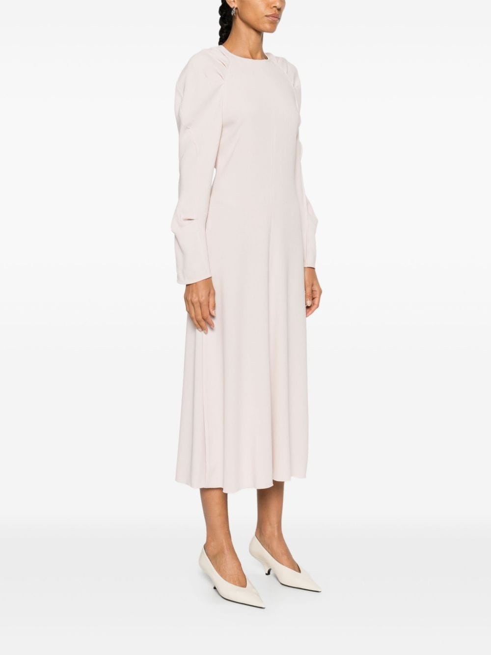 crepe midi dress - 3