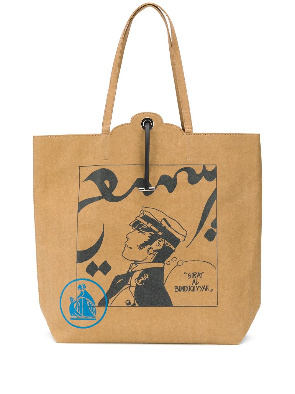 comic-print tote bag - 1