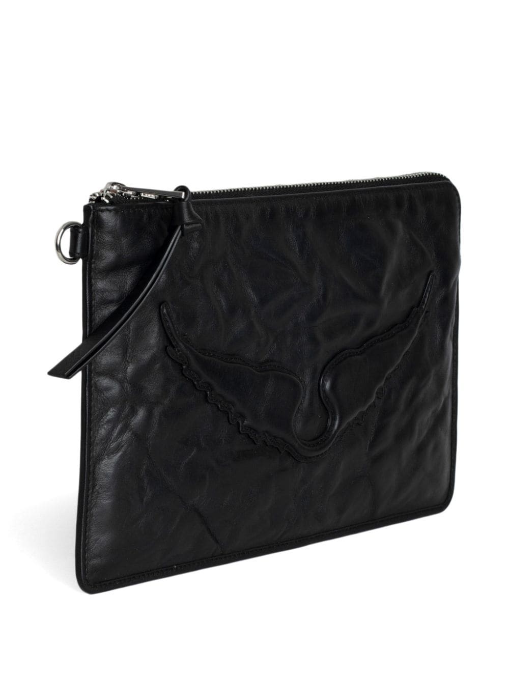 Angel Wings leather clutch bag - 4