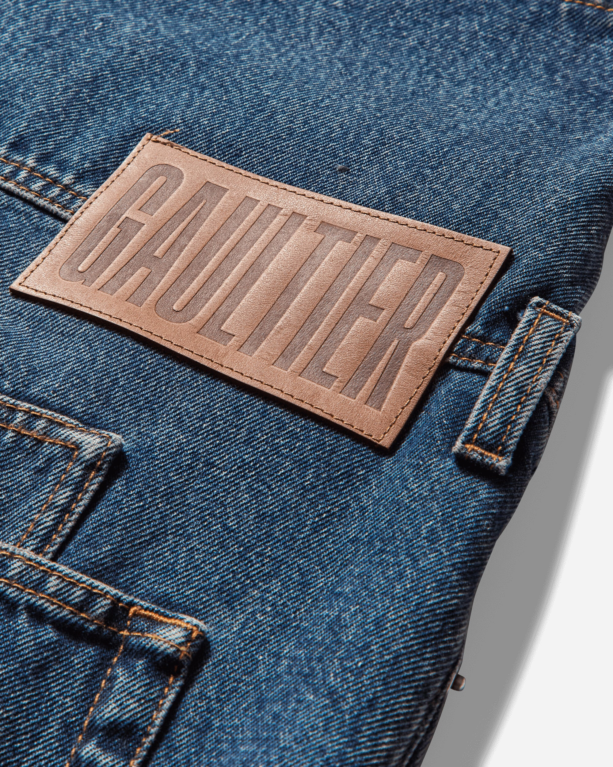 Women's Strap Jeans Blue - 5
