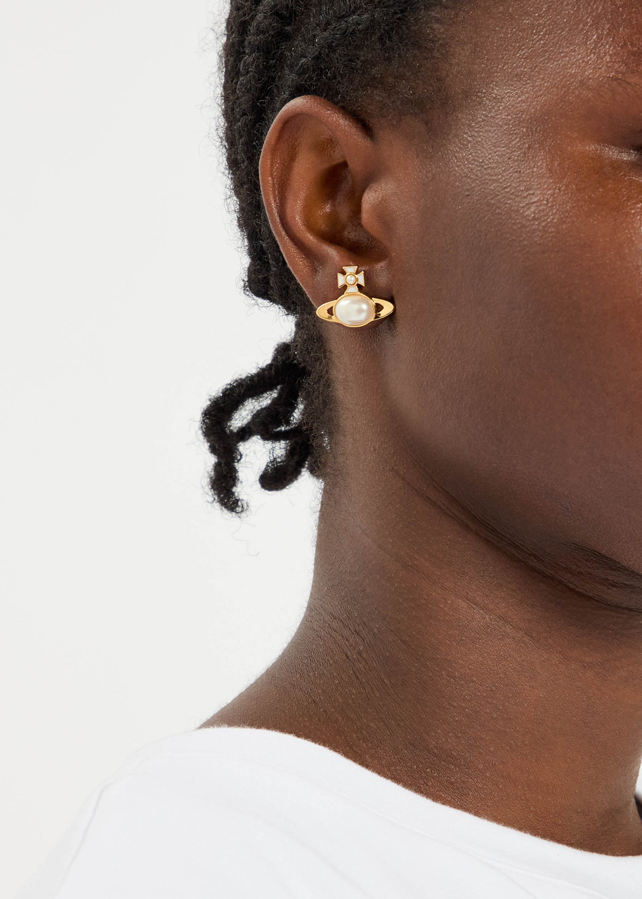 Vivienne Westwood Gaby orb Faux Pearl-embellished Stud Earrings - 2
