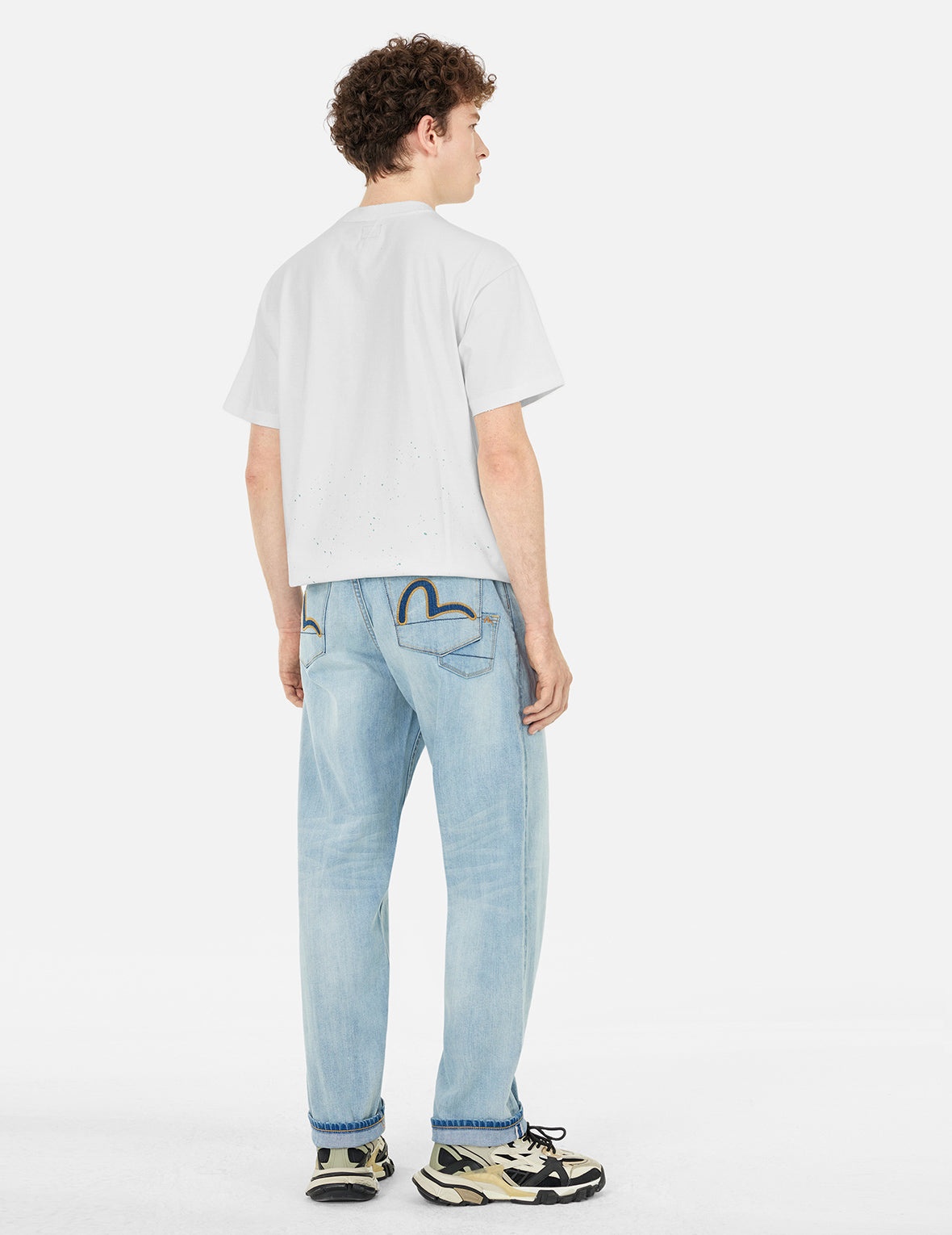 Logo and Seagull Print Relax Fit T-shirt - 4