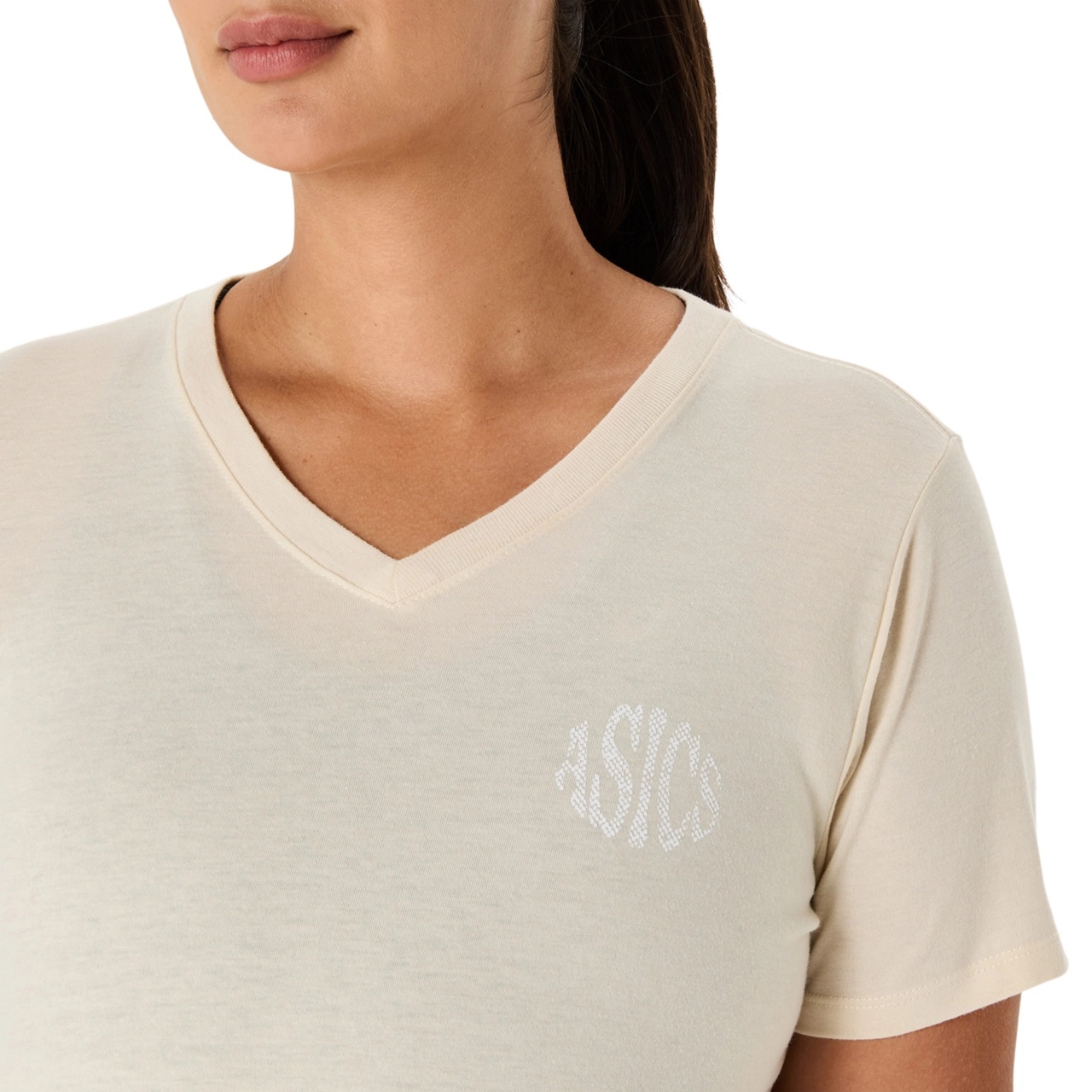 WOMEN'S ASICS NATURE V-NECK SHORT SLEEVE TEE - 4