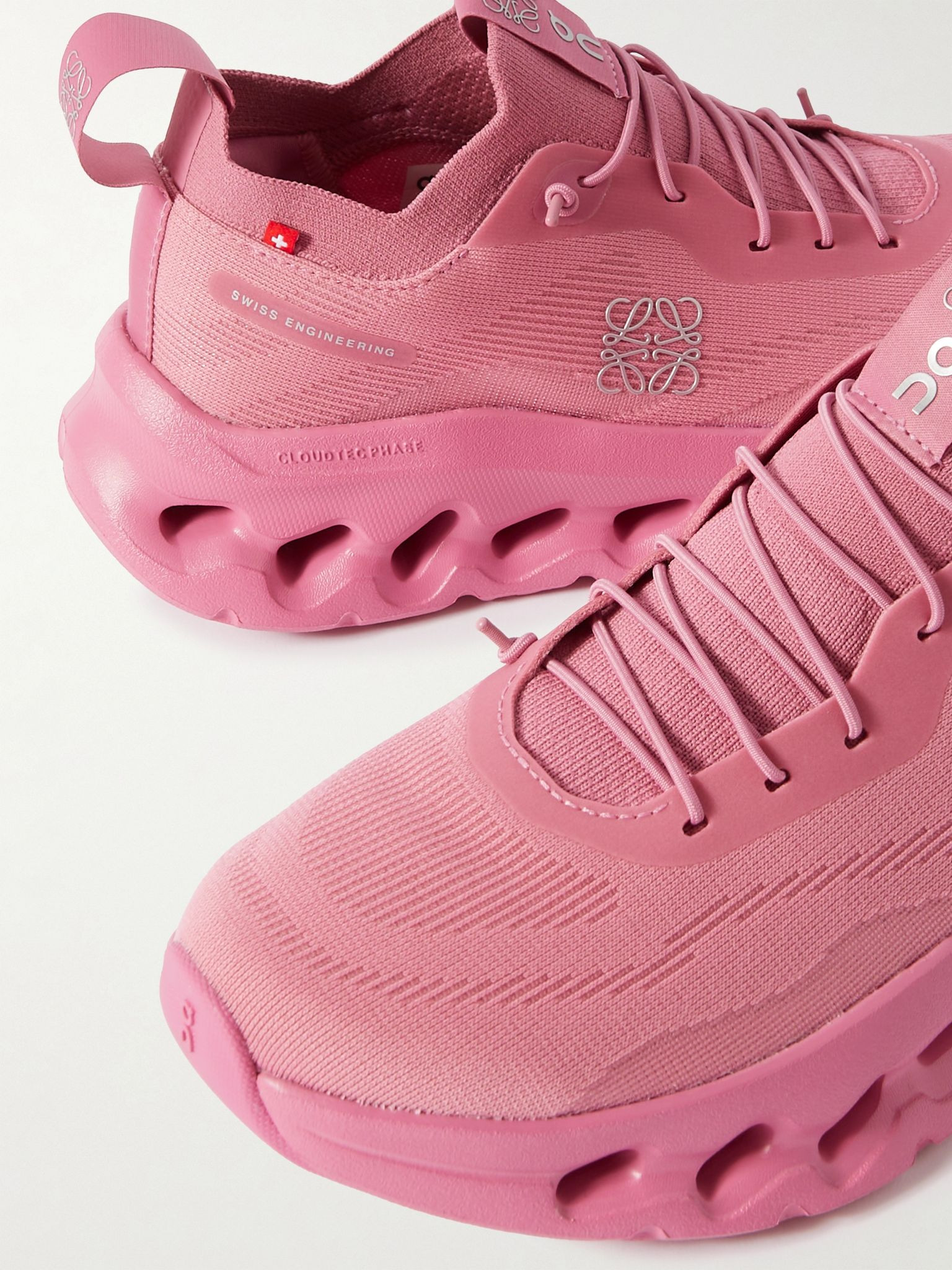+ ON Cloudtilt stretch recycled-knit sneakers Pink - 4