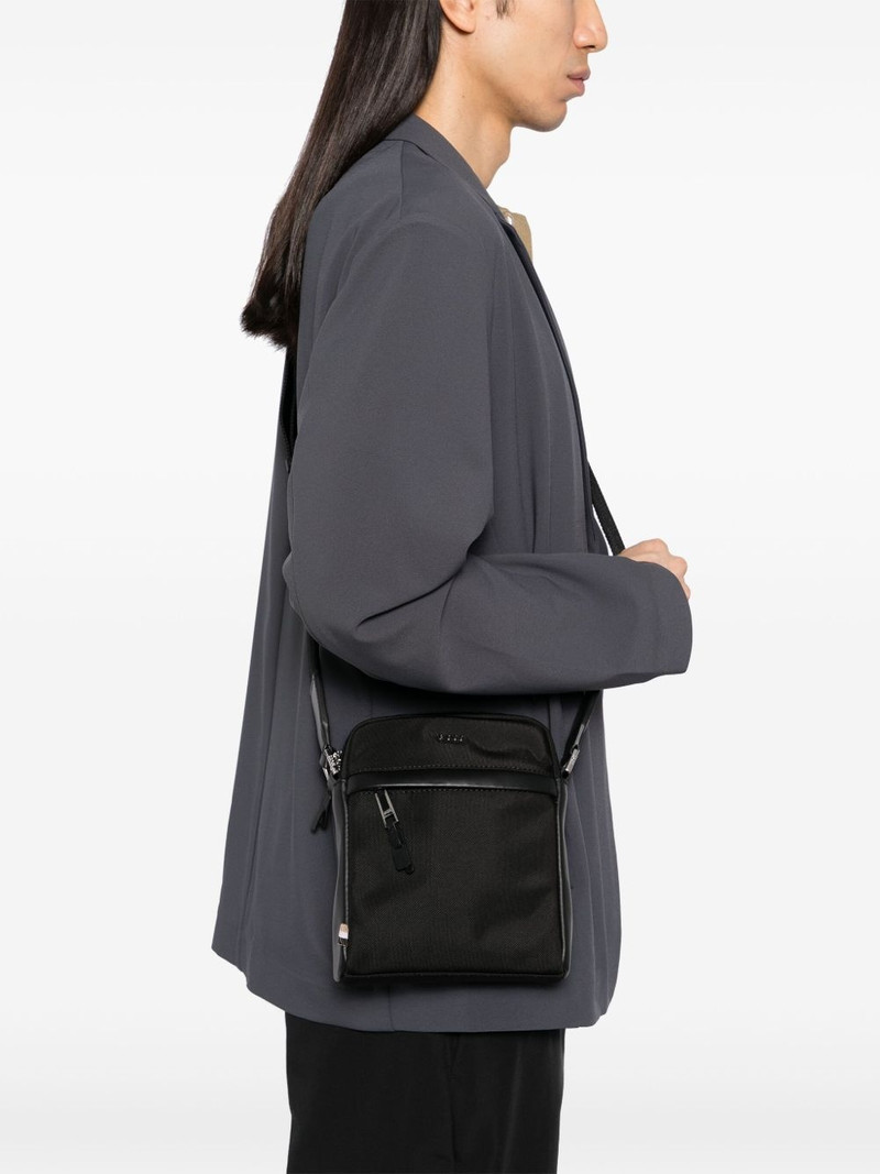 BOSS logo-embossed messenger bag outlook