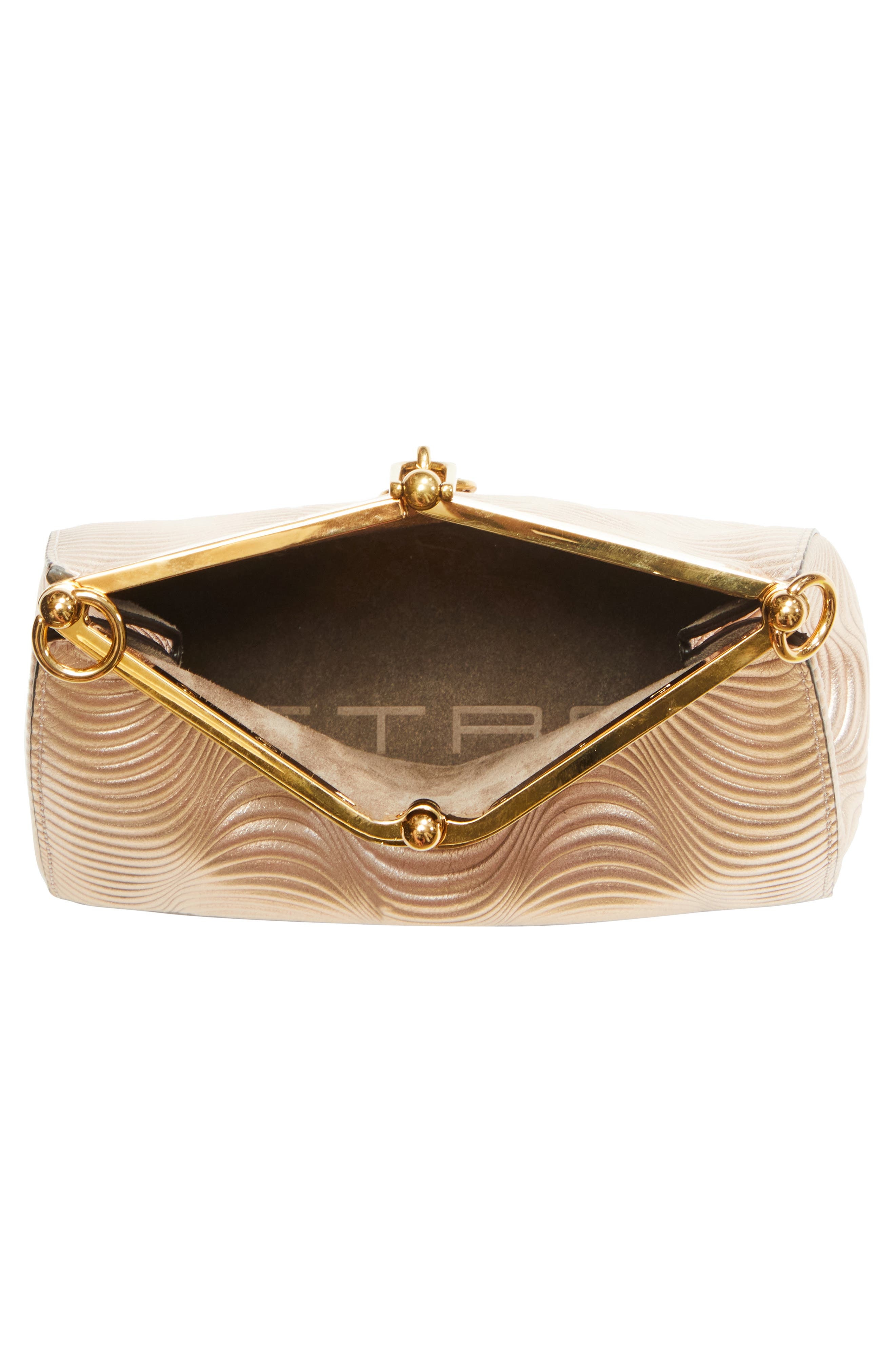 Etro Small Vela Wave Leather Shoulder Bag in M0421 Beige at Nordstrom - 5
