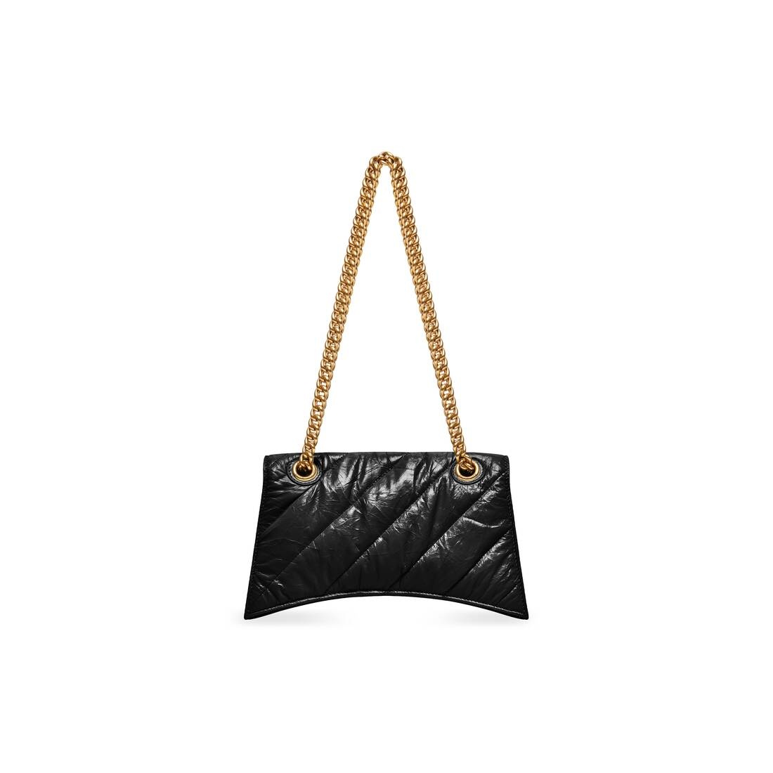 Women's Crush Small Chain Bag Quilted  in Black - 6