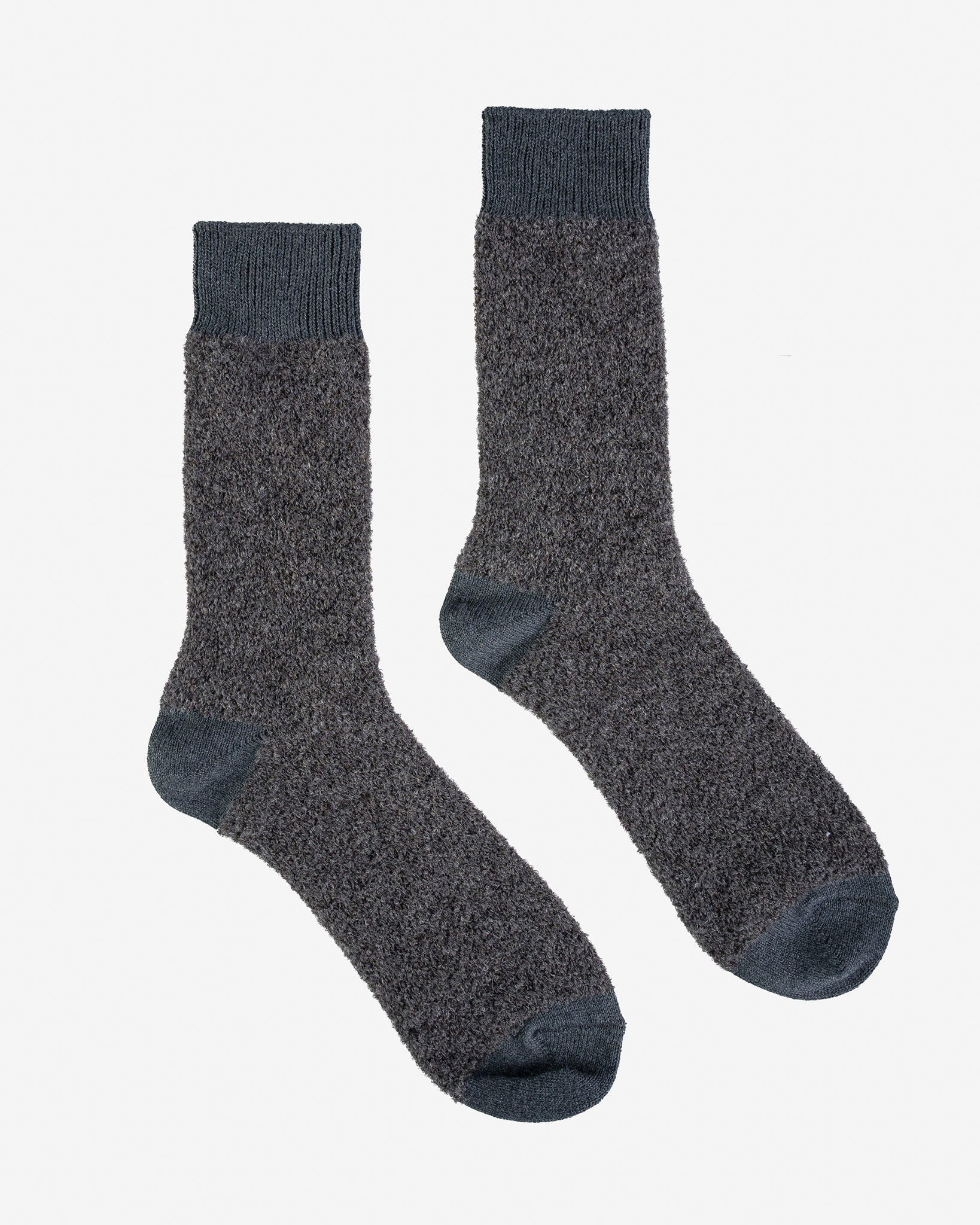 DEC-BAM-GRY Decka Baby Alpaca & Merino Wool Socks - Grey - 1
