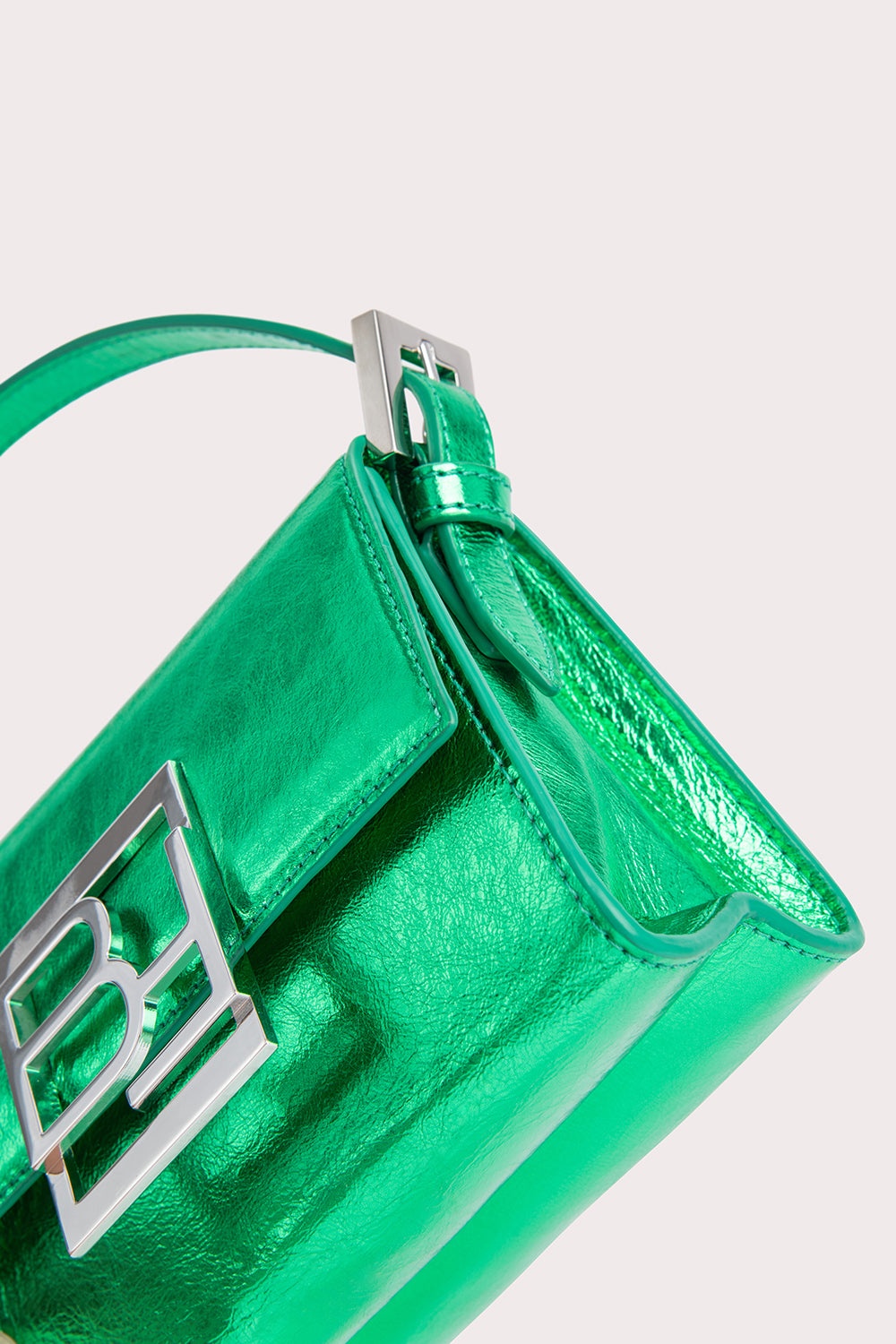 Fran Clover Green Metallic Leather - 6