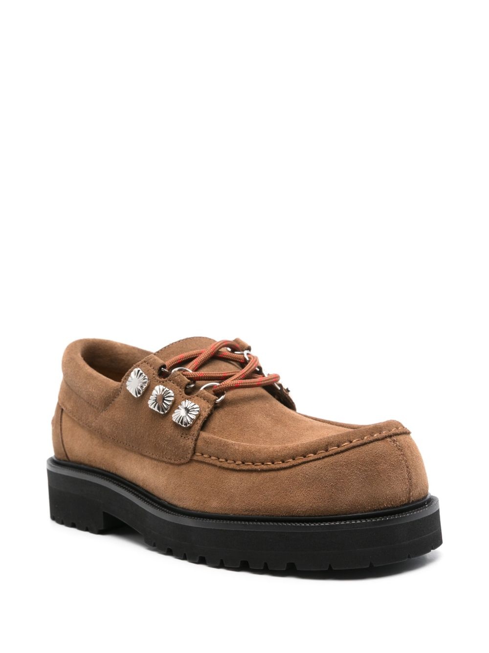 studded derby shoes - 2