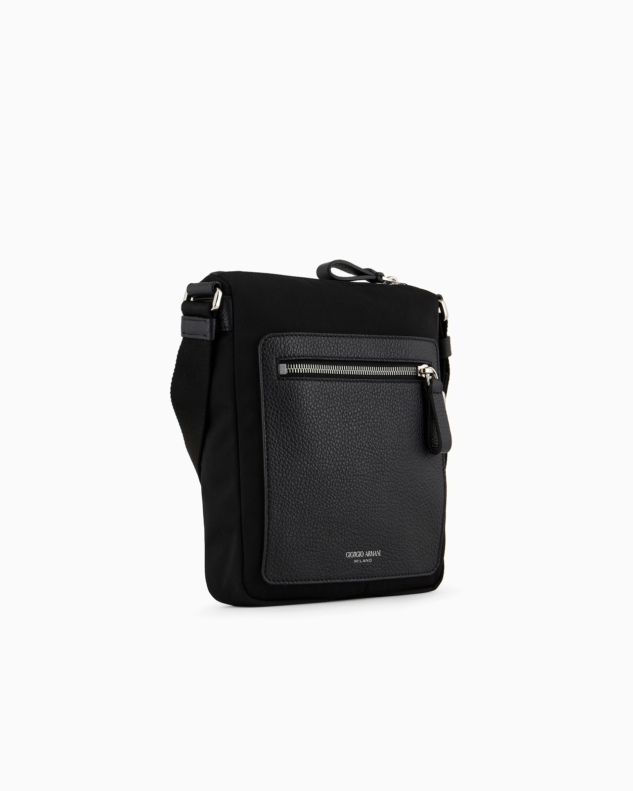 ASV nylon and pebbled leather crossbody bag - 2