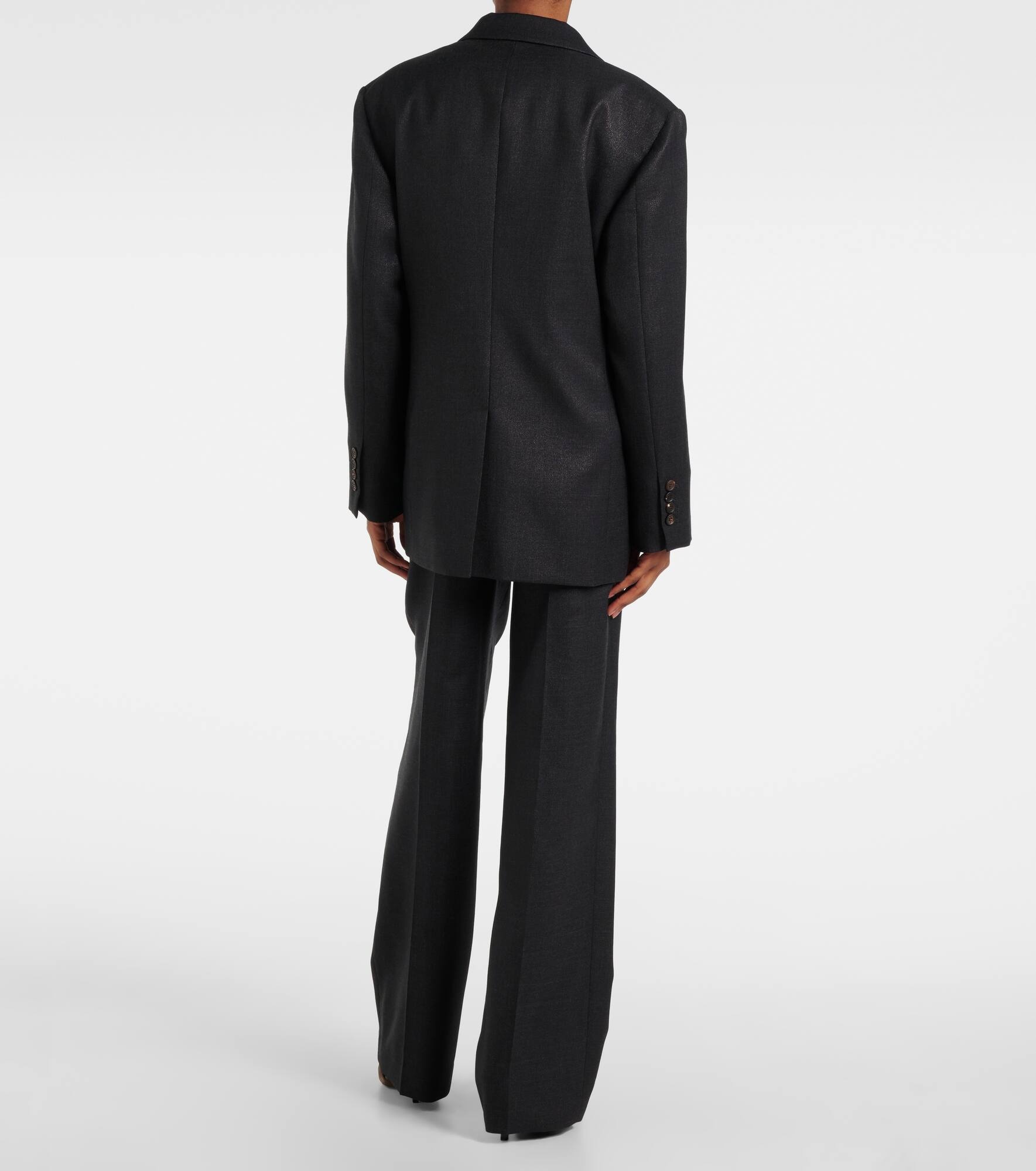 Wool-blend blazer - 3