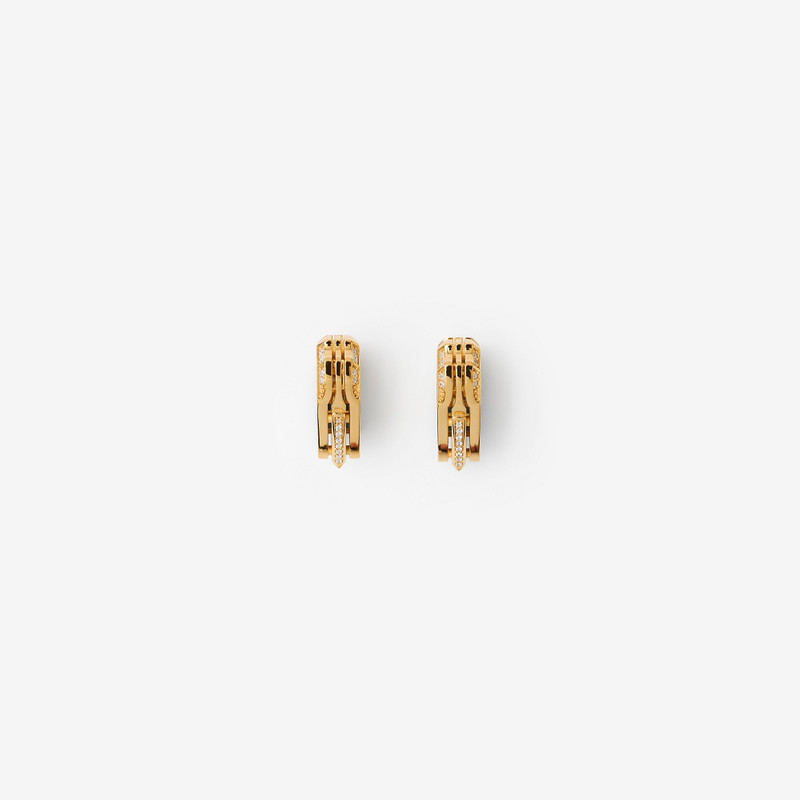 Small Shield Pavé Earrings 4