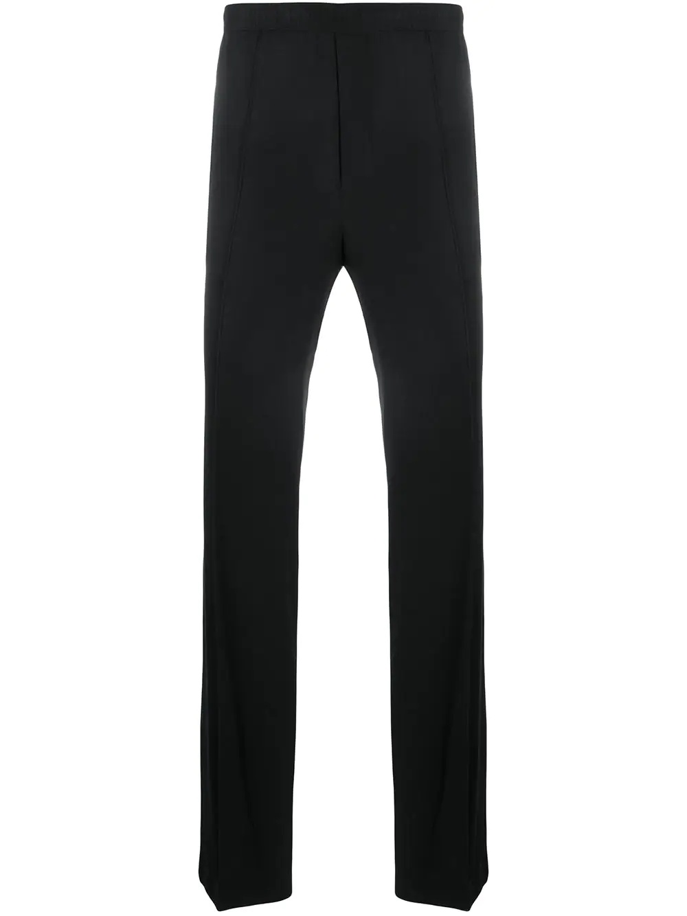 pull-on straight-leg trousers - 1