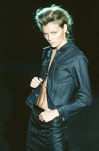 Gucci Fall 1999 Tom Ford Black Selvedge Denim Jacket 40 - 2