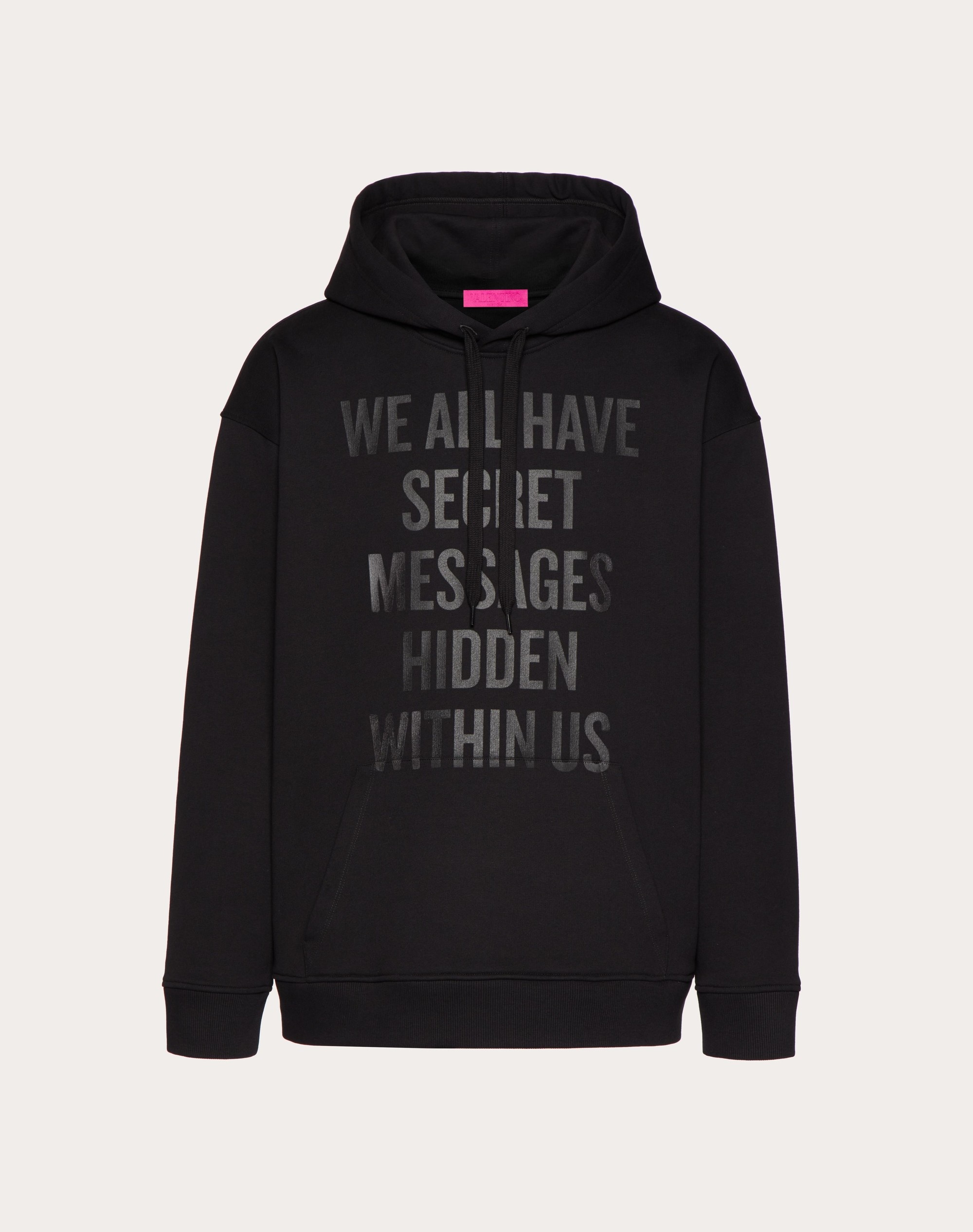 COTTON SWEATSHIRT WITH « WE ALL HAVE SECRET MESSAGES HIDDEN WITHIN US » PRINT BY DOUGLAS COUPLAND - 1