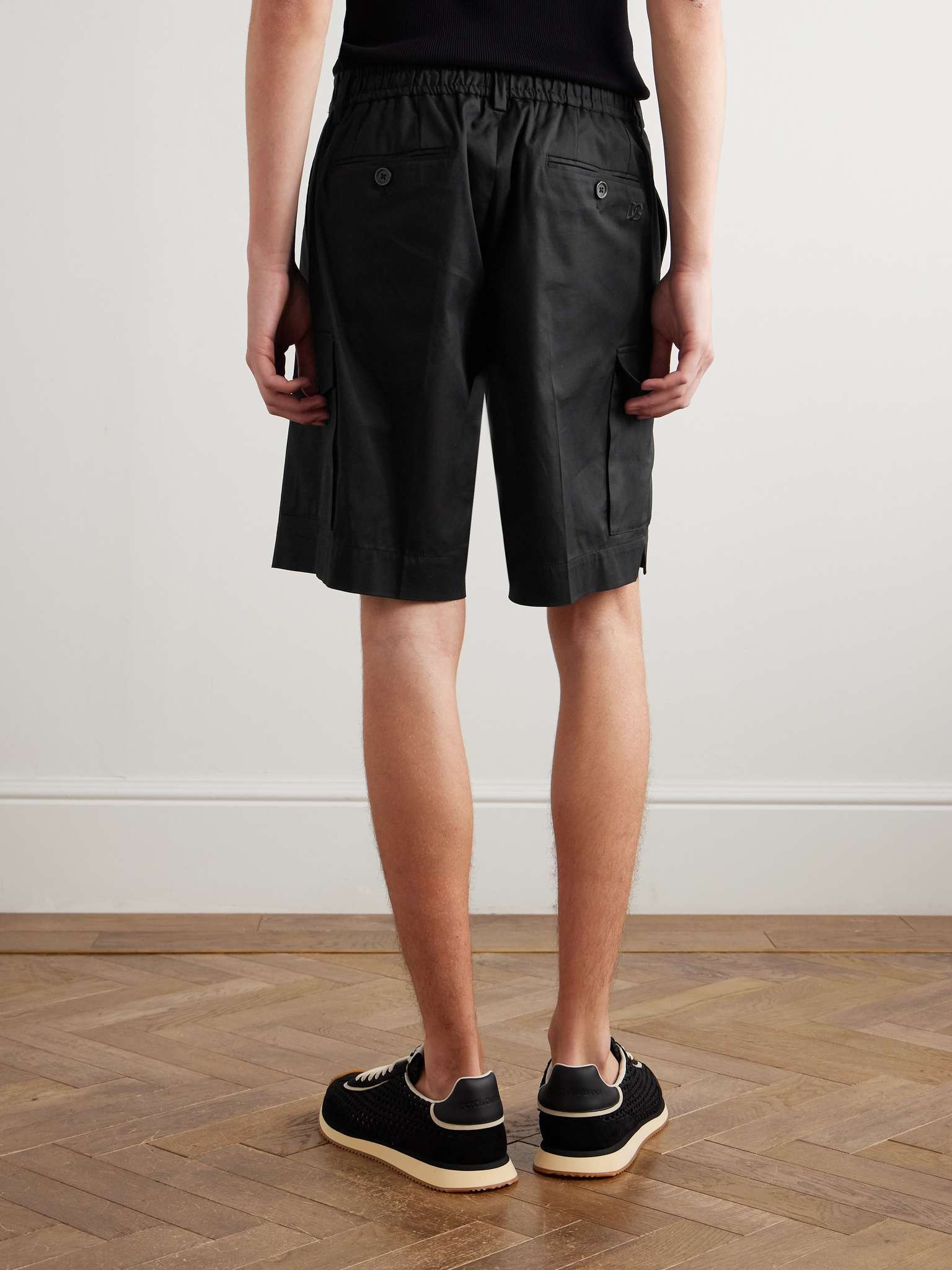 Straight-Leg Stretch-Cotton Gabardine Shorts - 4