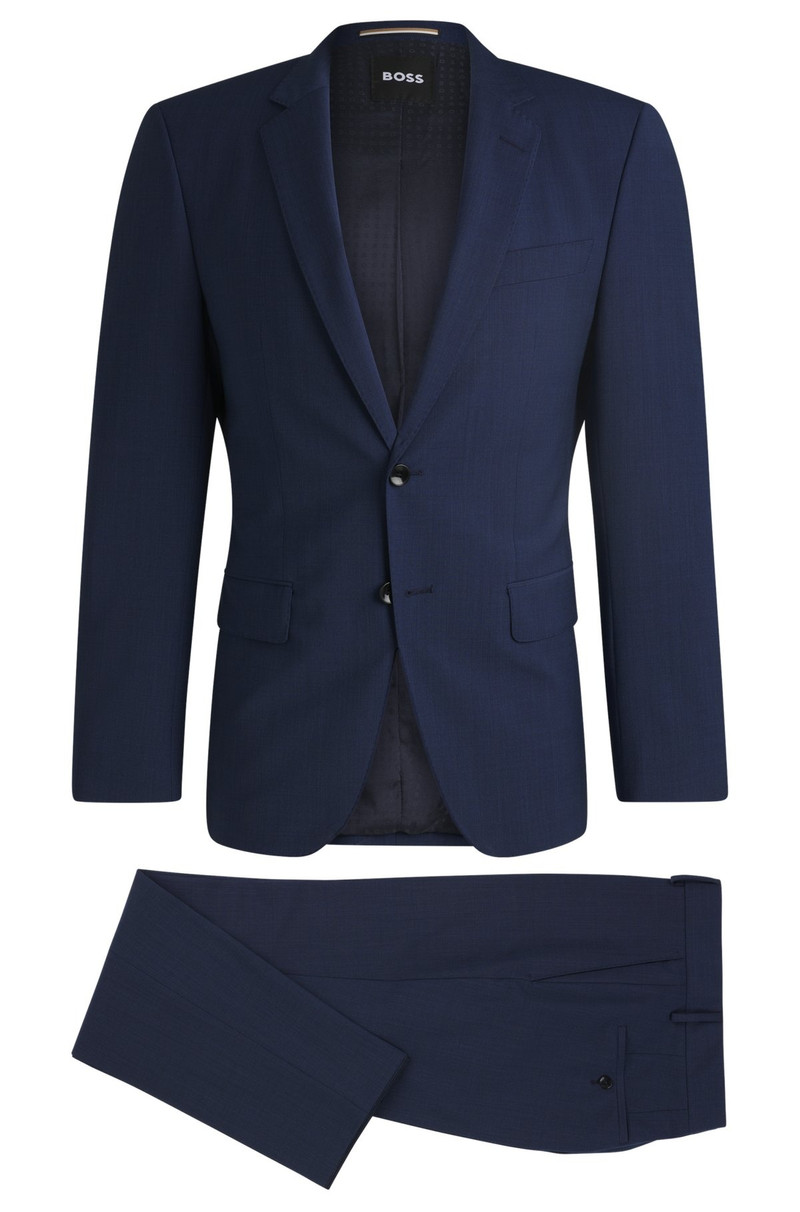 SLIM-FIT SUIT IN MICRO-PATTERNED STRETCH CLOTH 9
