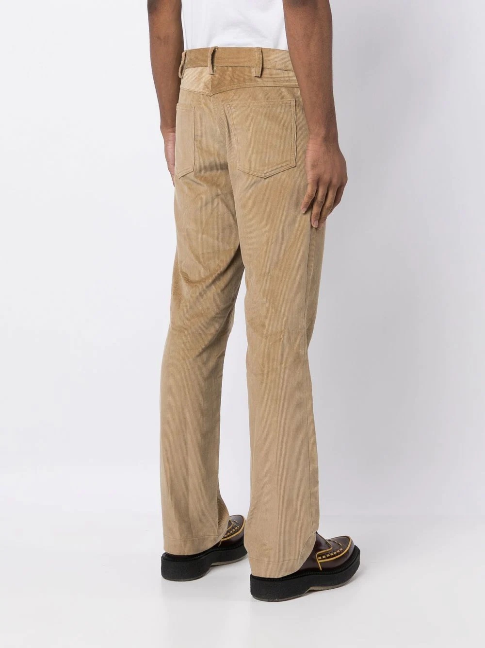 straight-leg corduroy trousers - 4