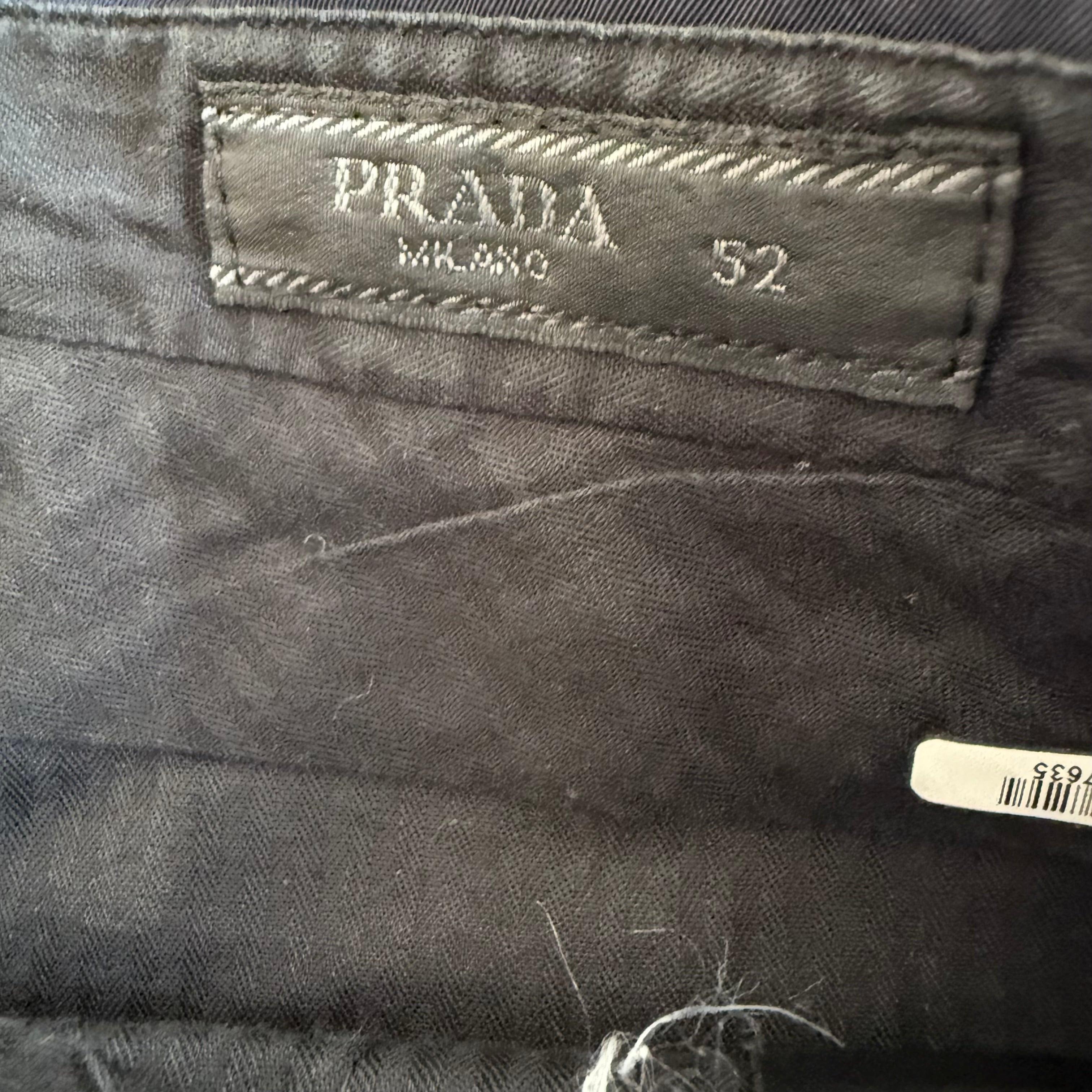 Prada Navy Nylon Trousers SZ 52 - 3