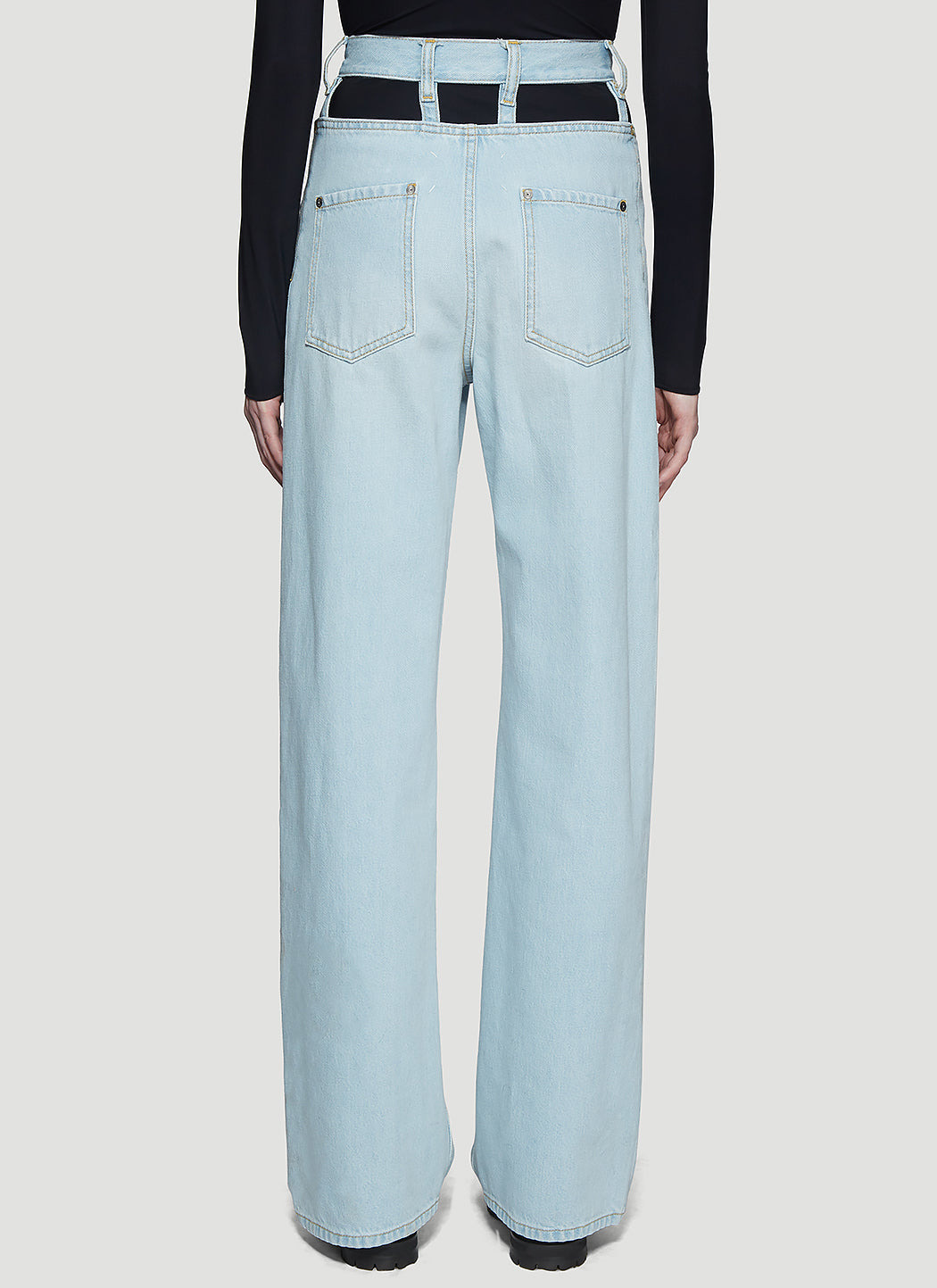 Maison Margiela Women Cut-Out Jeans - 4