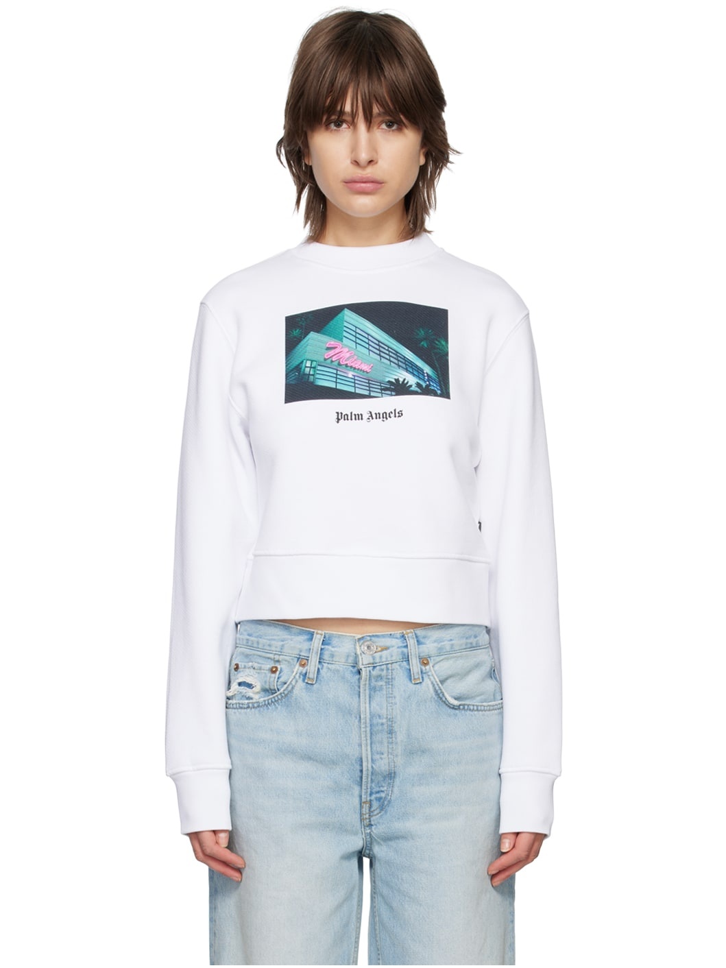 White Getty Miami Sweatshirt - 1