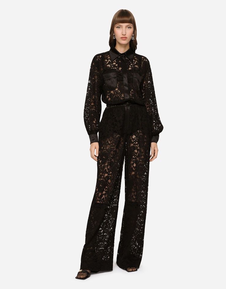 Cordonetto lace jumpsuit - 1