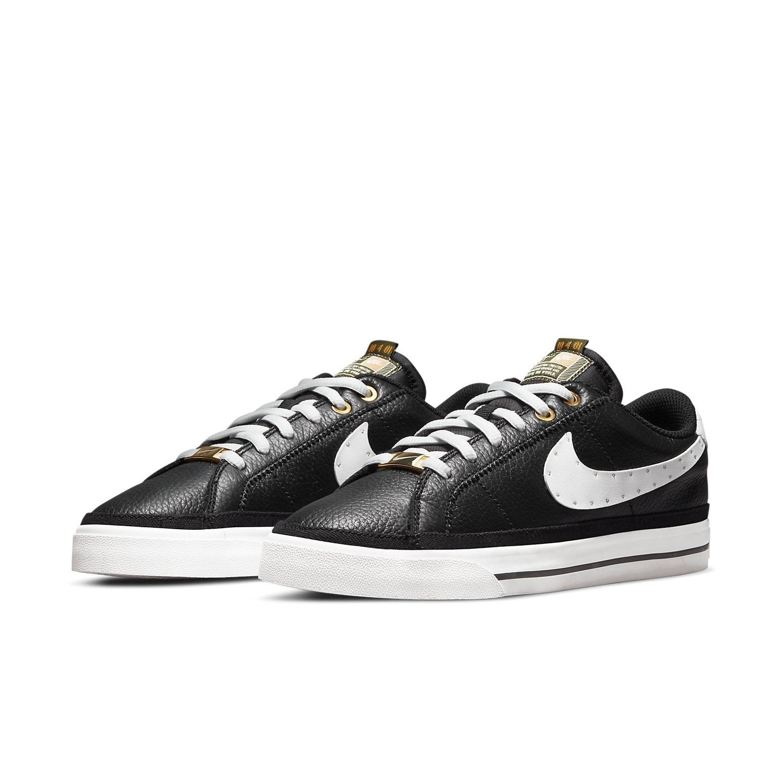 (WMNS) Nike Serena Williams Design Crew x Court Legacy 'Black Metallic Gold' DJ1454-001 - 3