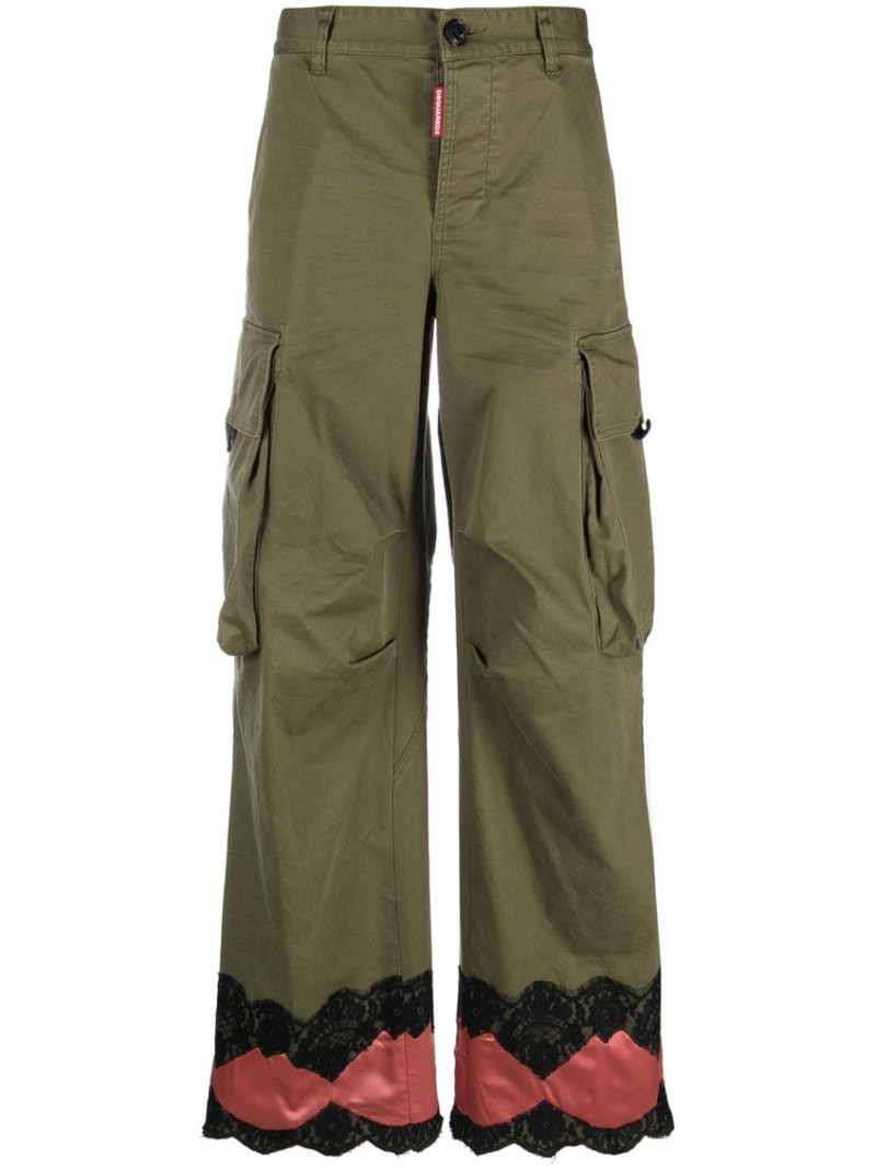 Lingerie low-rise cargo trousers 1