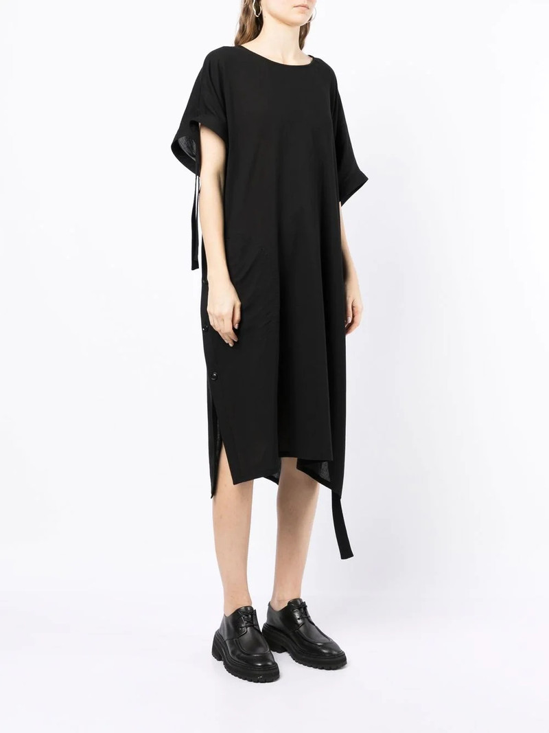 buttoned side-tie midi dress 3