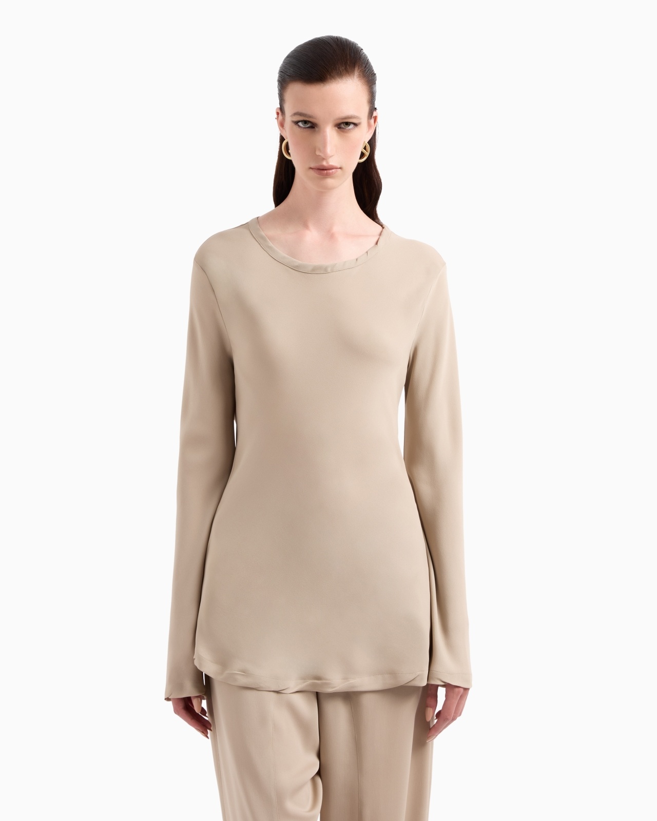 BLOUSE IN TRIPLE SILK GEORGETTE - 4
