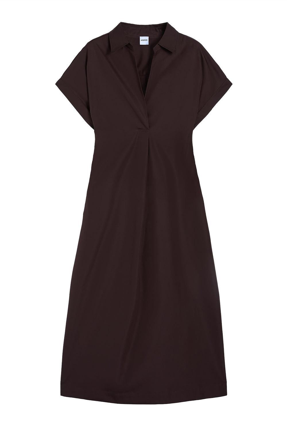 Short Sleeve Belted Midi Dress - 5
