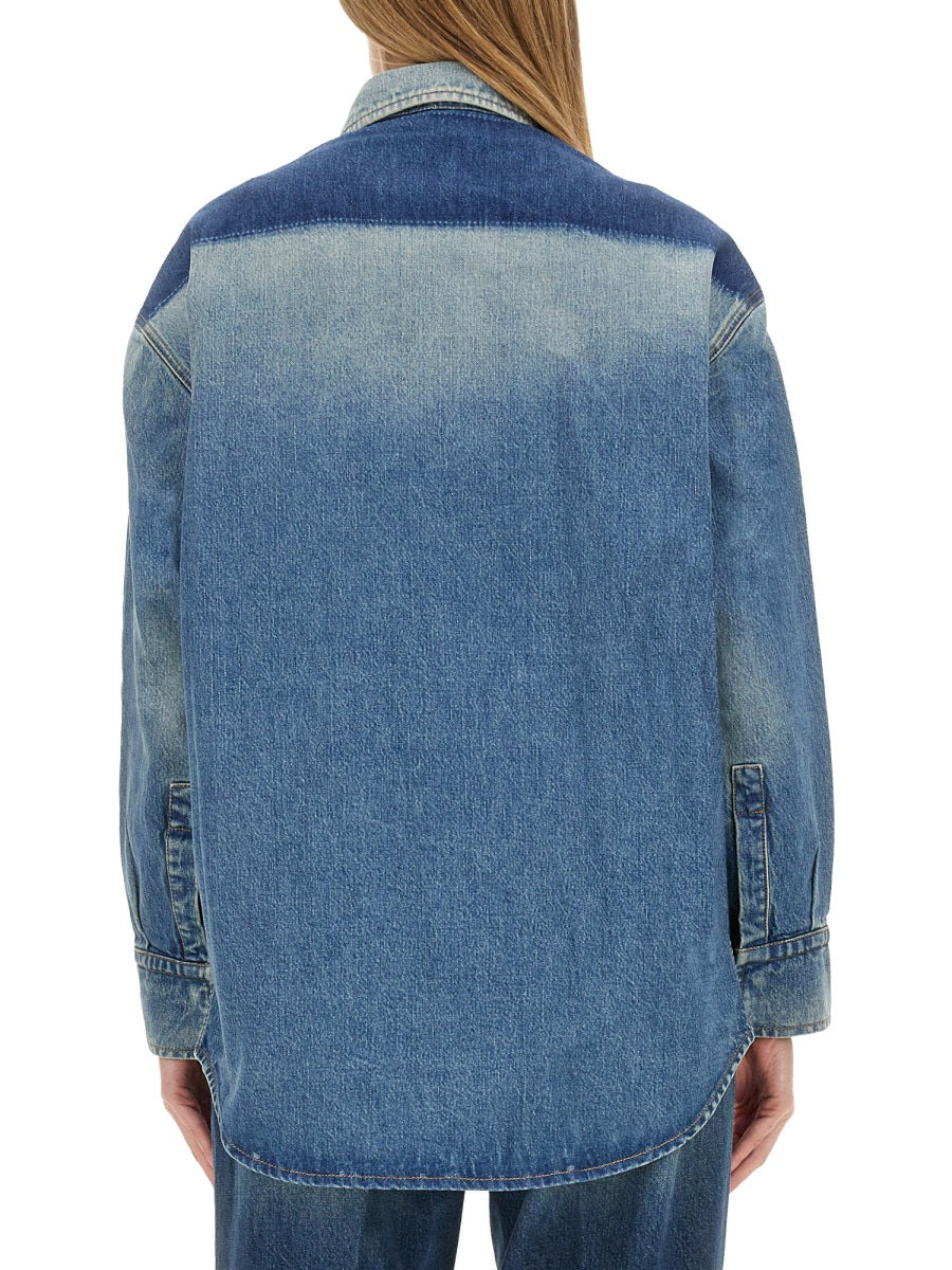 Victoria Beckham Women Denim Shirt - 3