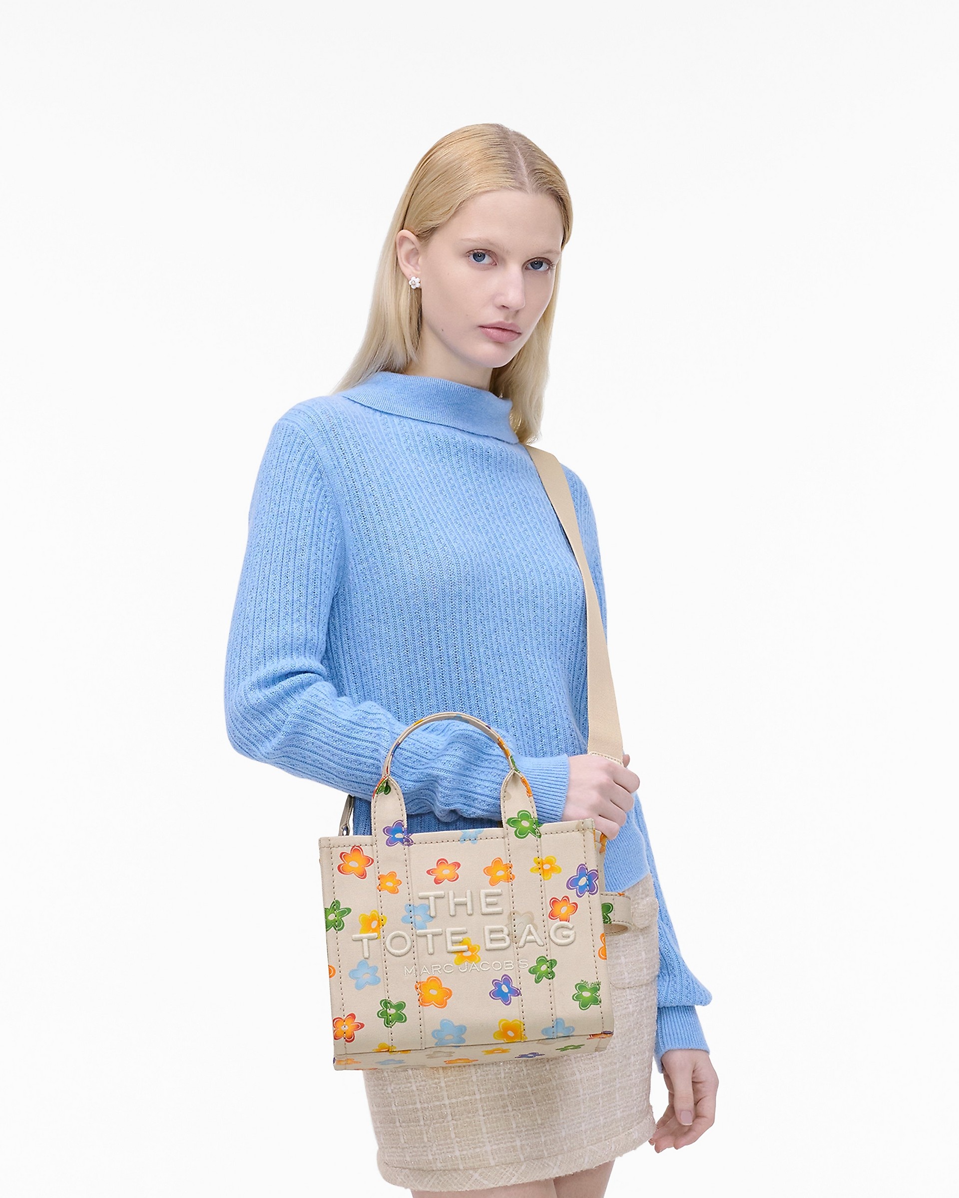 THE WILD DAISY CANVAS SMALL TOTE BAG - 2