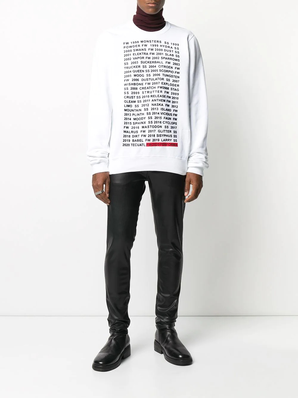 graphic lettering sweatshirt - 2