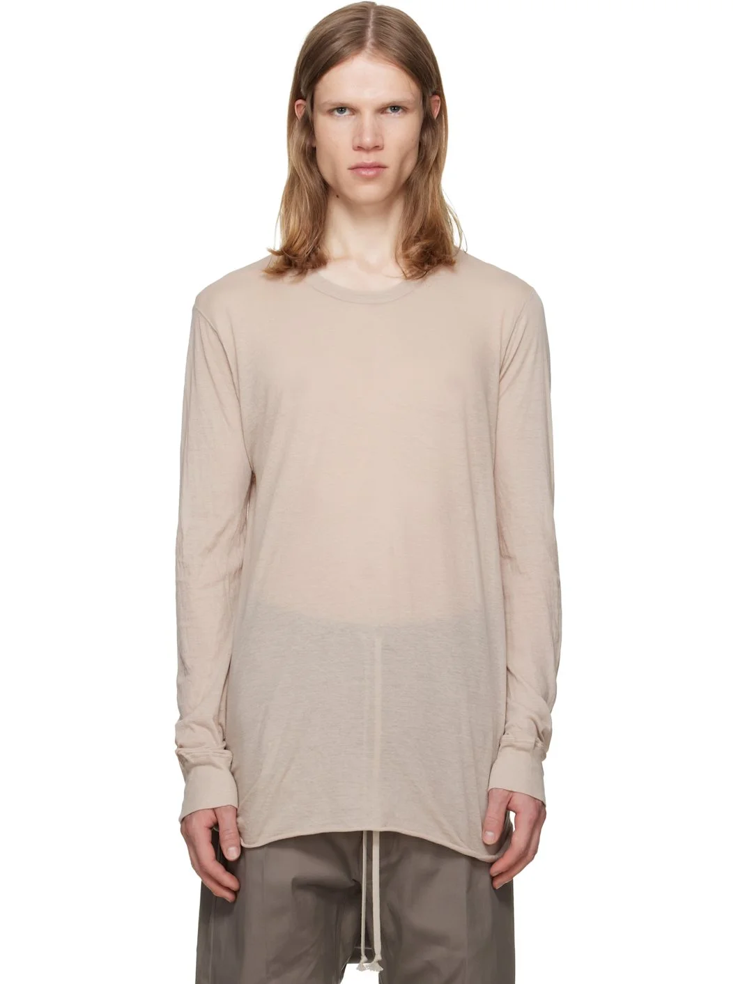 Taupe Tower Basic LS T-shirt - 1