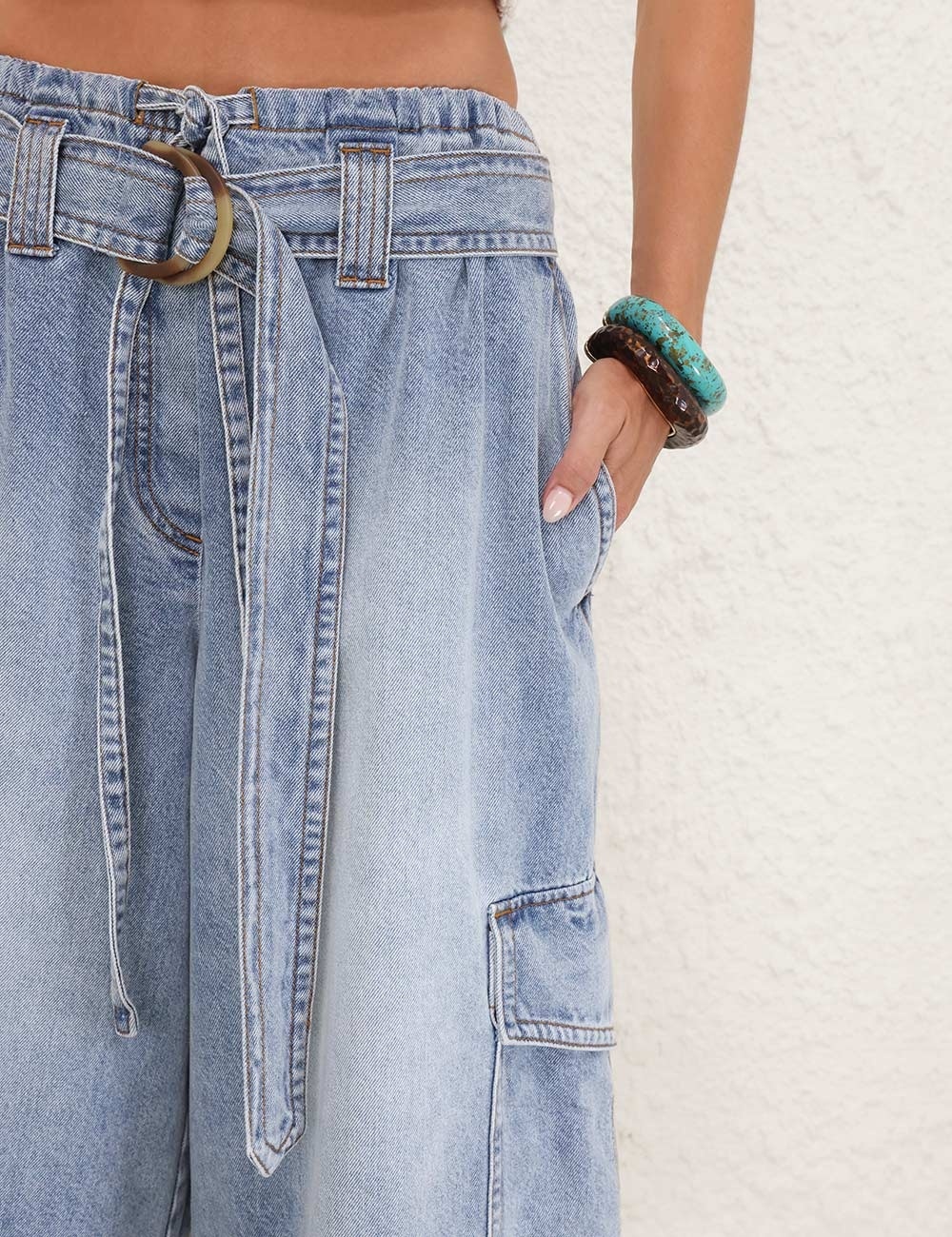 ILLUMINATE DENIM CARGO SHORT - 5