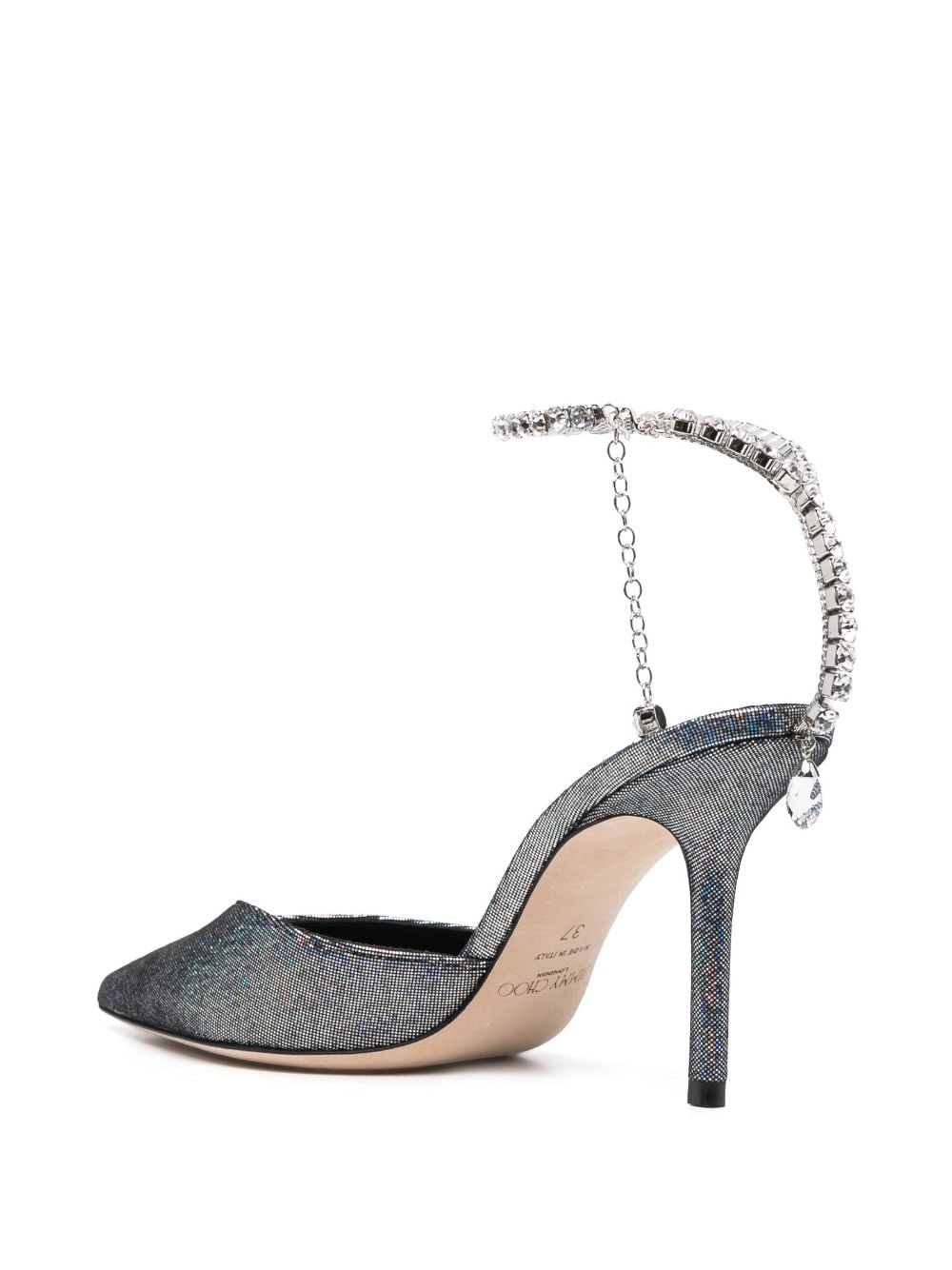 Saeda 85mm crystal-embellished pumps - 3