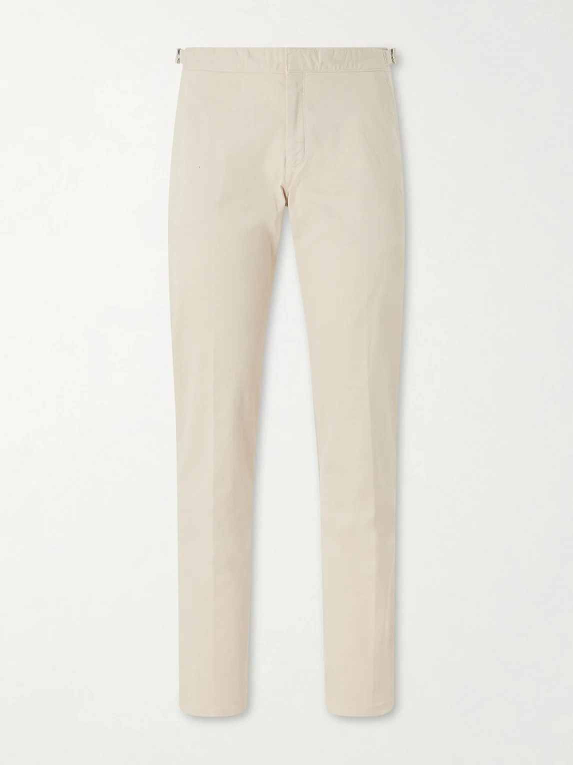 Fallon Slim-Fit Straight-Leg Organic Cotton-Blend Twill Trousers - 1