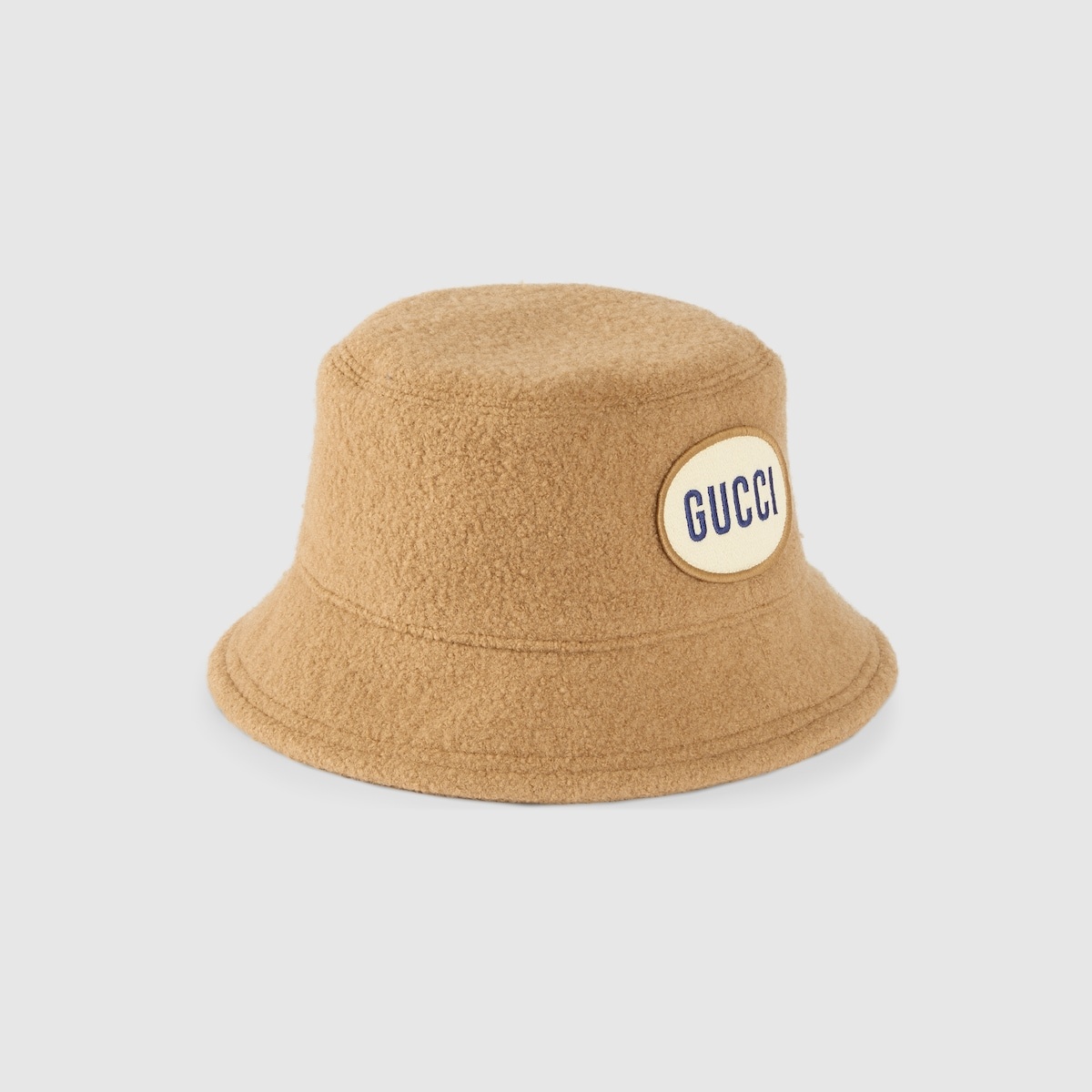 Felted wool bucket hat with patch - 4