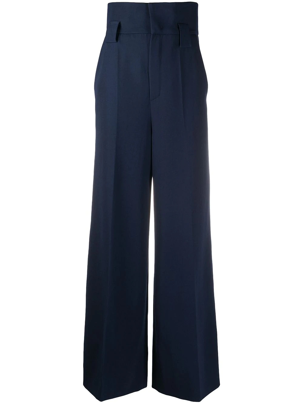 high-waist wide-leg trousers - 1