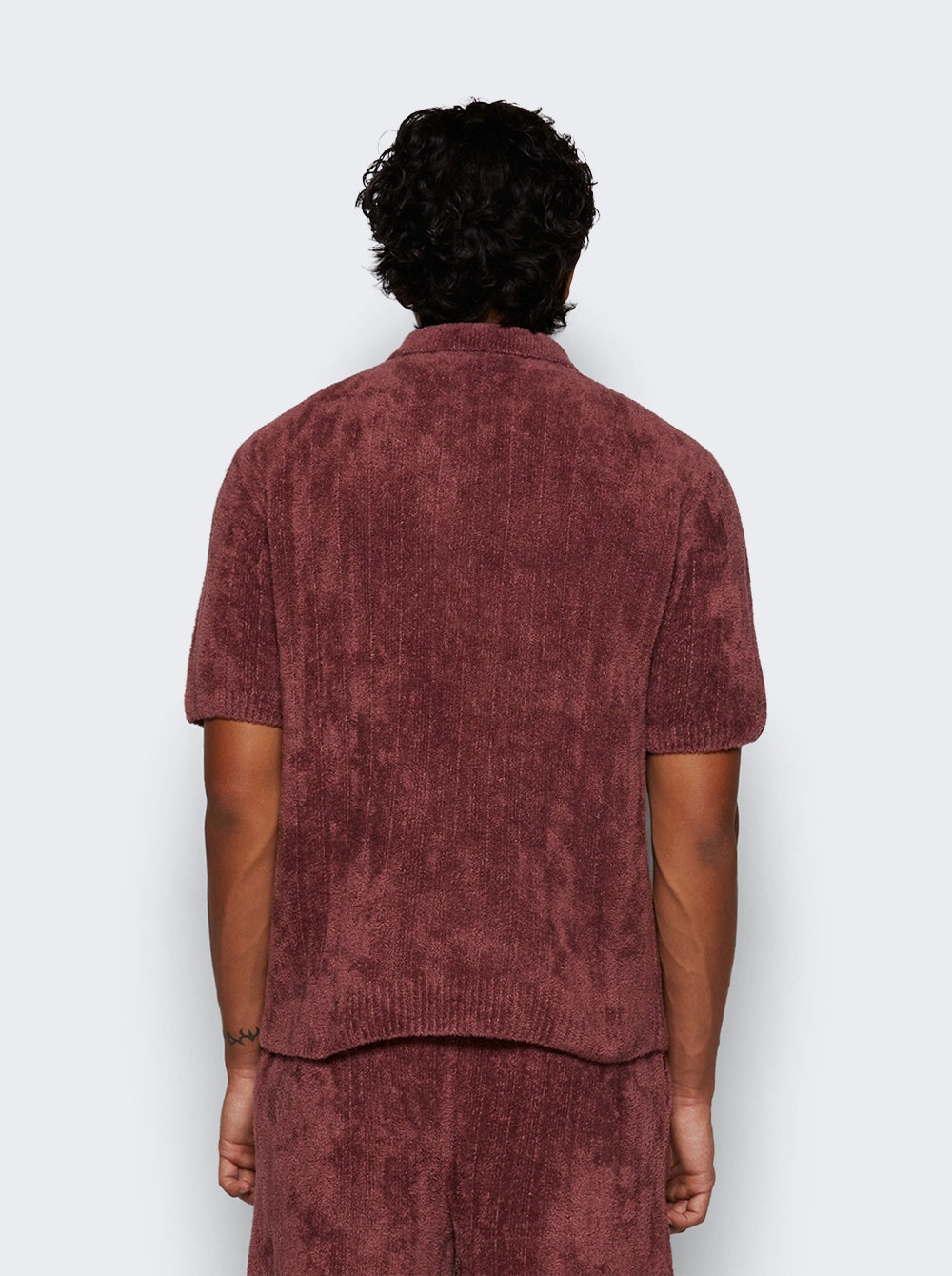 Chenille Rib Polo Shirt Napa - 5