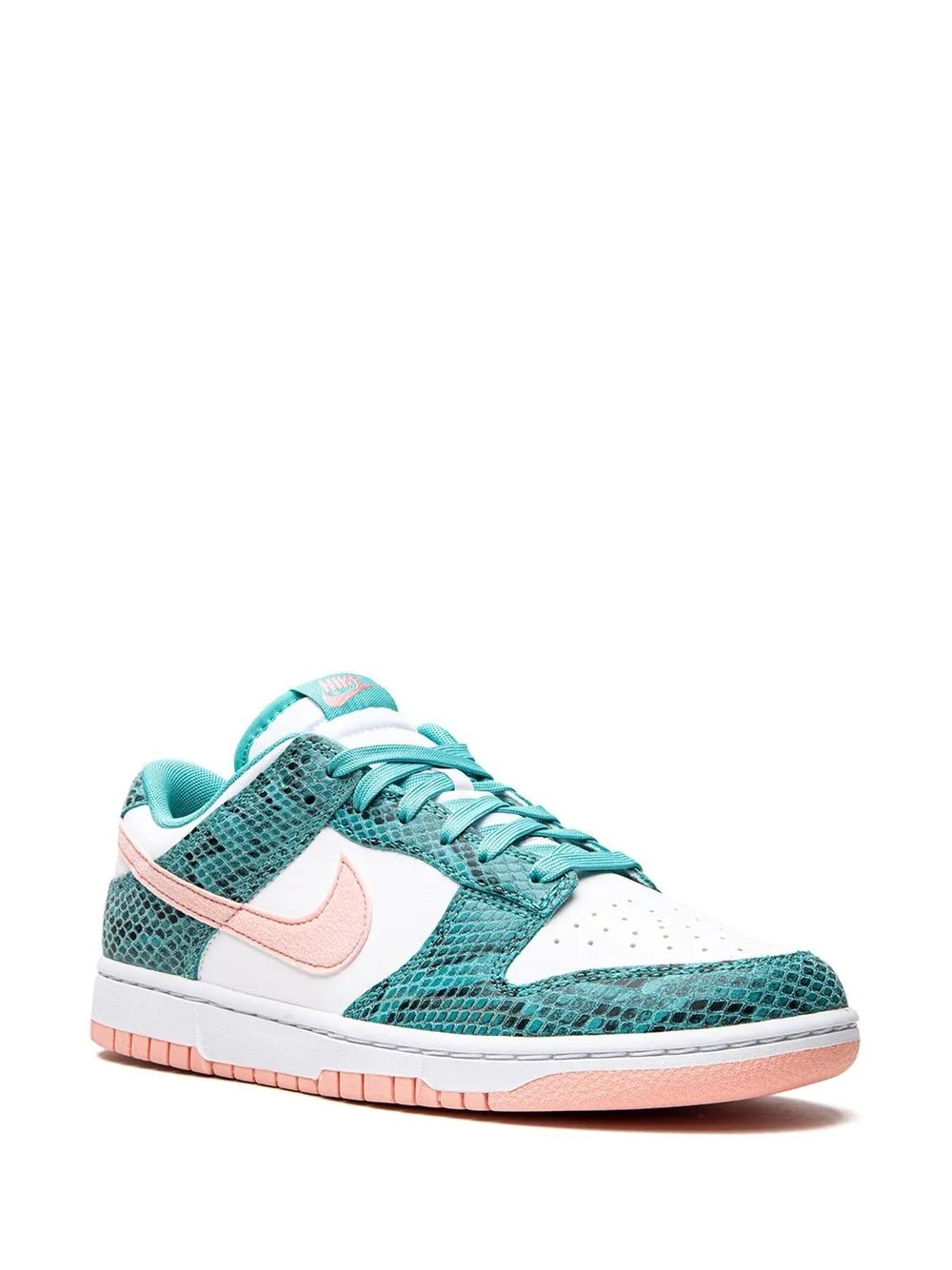 Dunk Low Snakeskin "Washed Teal/Bleached Coral" sneakers - 2