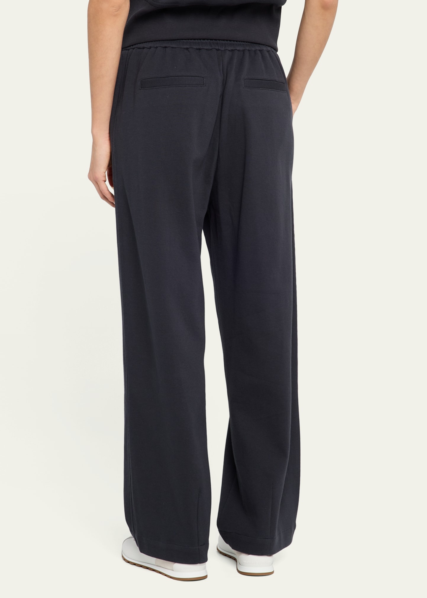 Piquet Fleece Wide-Leg Pull-On Tennis Pants - 3