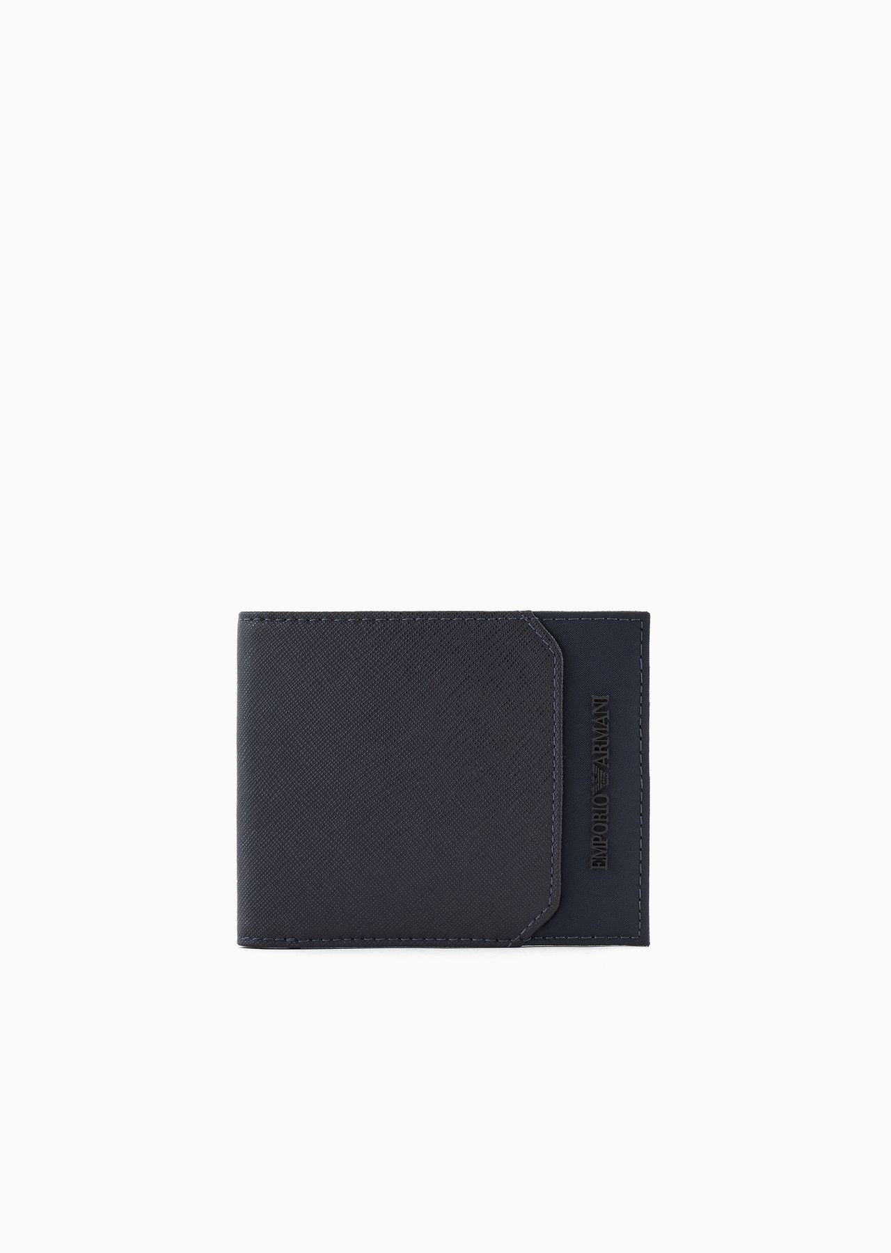 Saffiano and nylon bifold wallet - 1